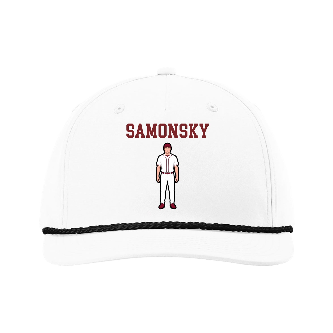 Five-Panel Classic Rope Cap — Shirsey in White