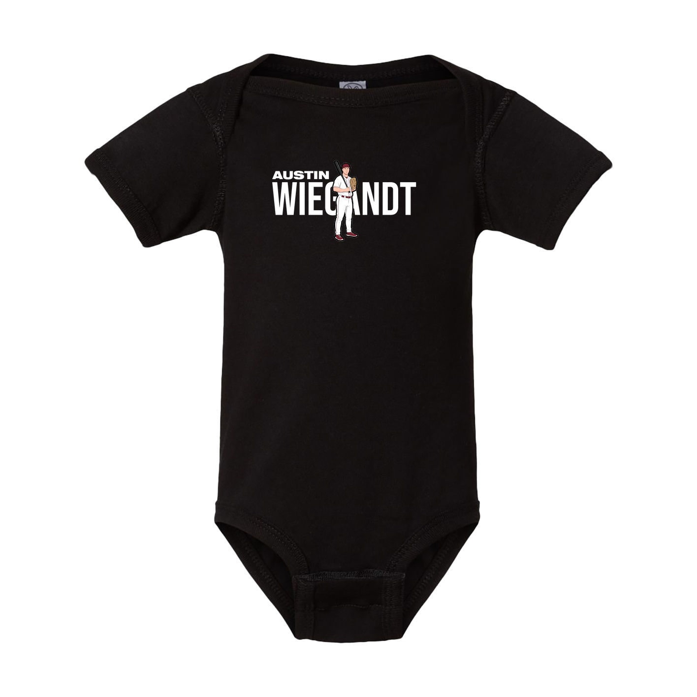 Baby Onesie — Player Name in Black