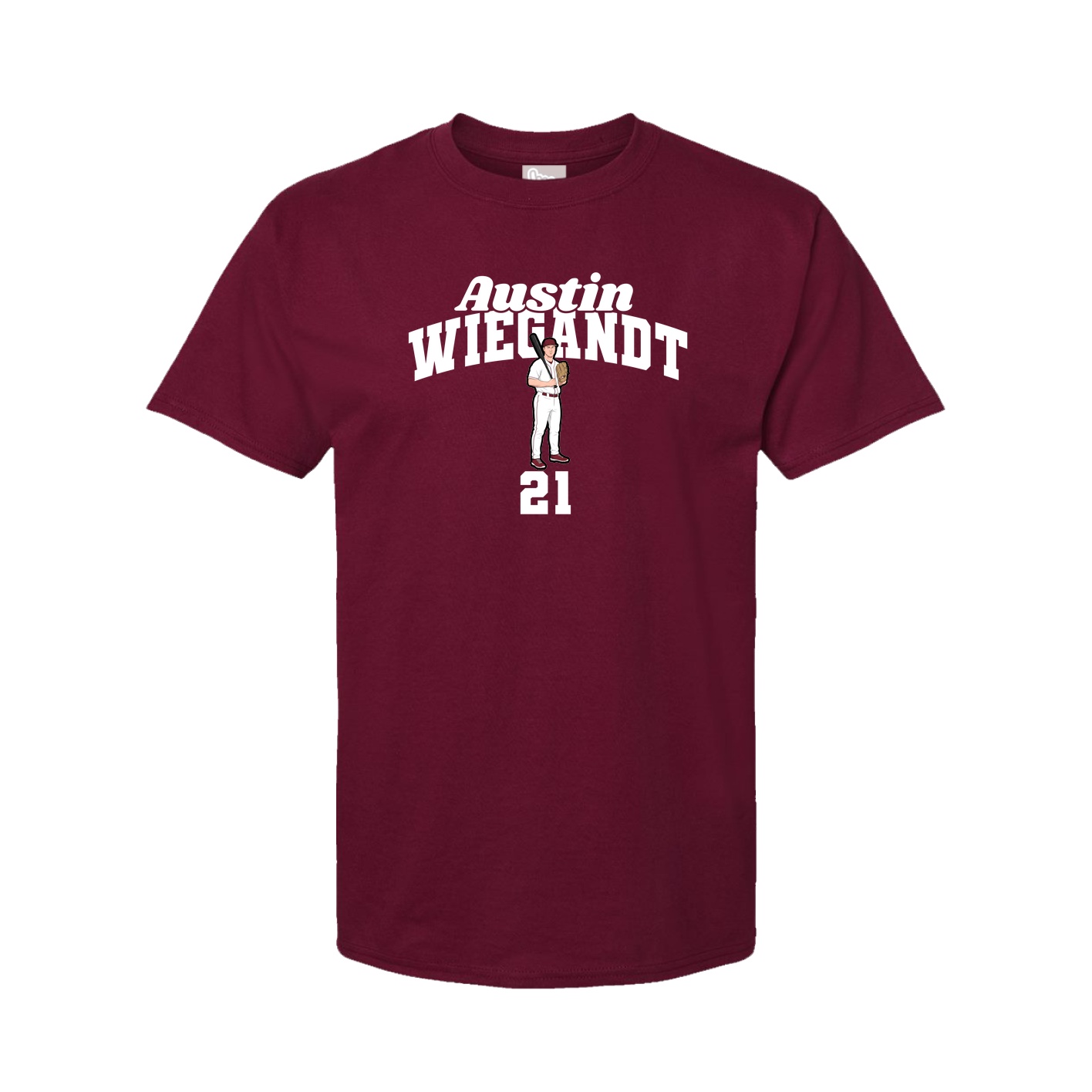 Tee — Signature Arch in Cardinal