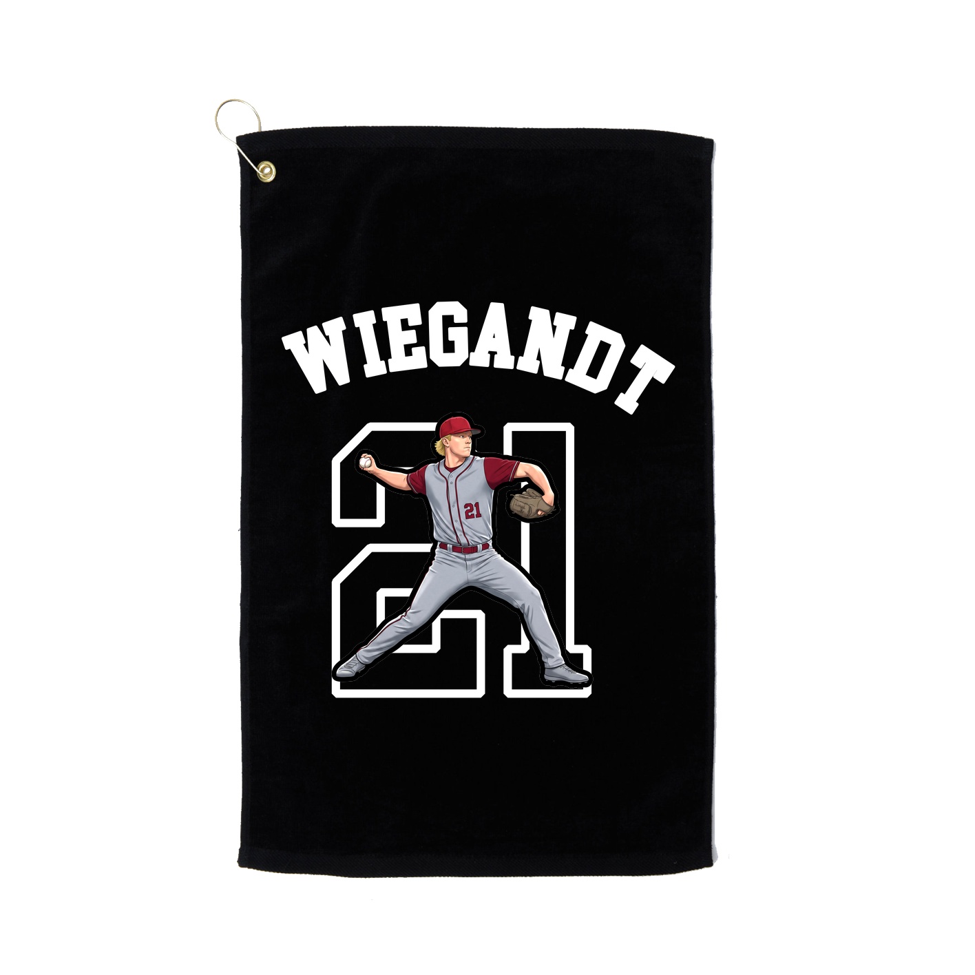 Golf Towel — Shirsey Arch in Black