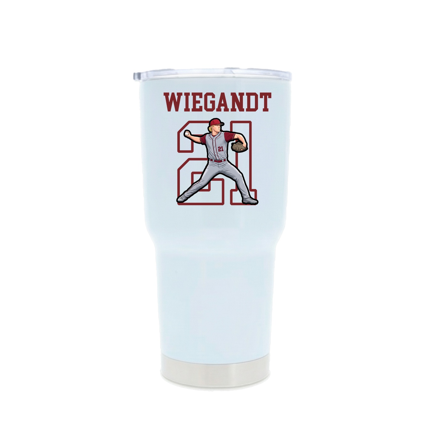 30oz Stainless Steel Tumbler — Shirsey in White