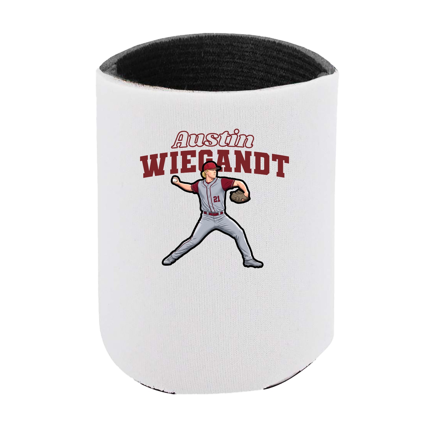 Can Holder — Name Arch in White
