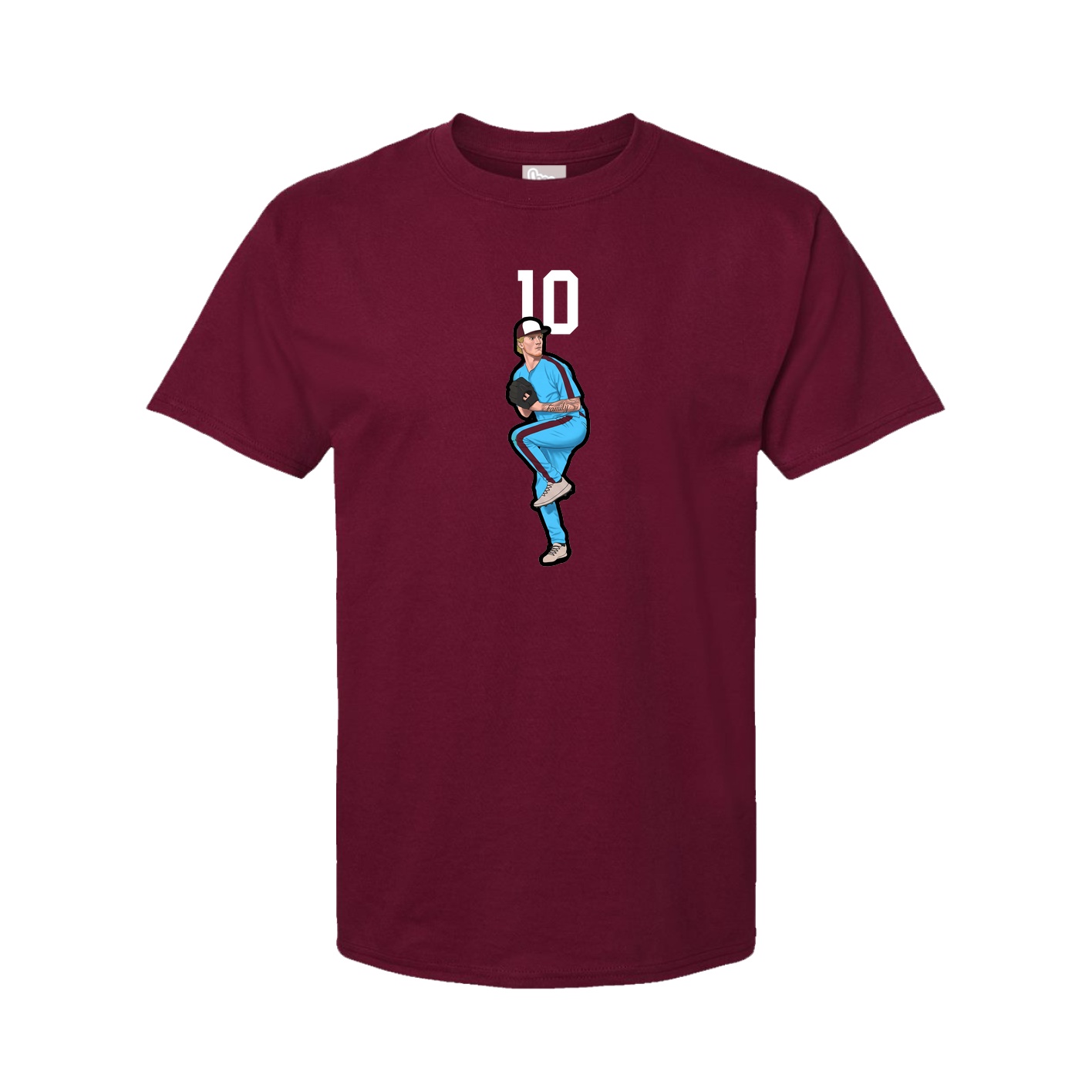 Tee — Number Top in Cardinal