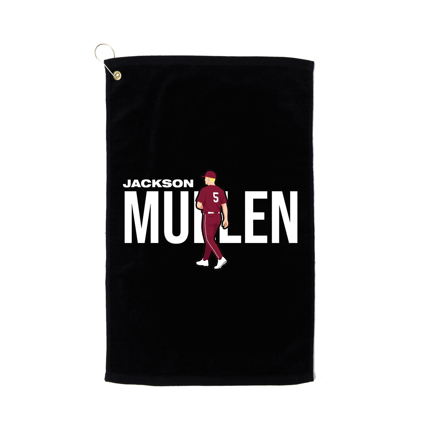 Golf Towel — Player Name in Black