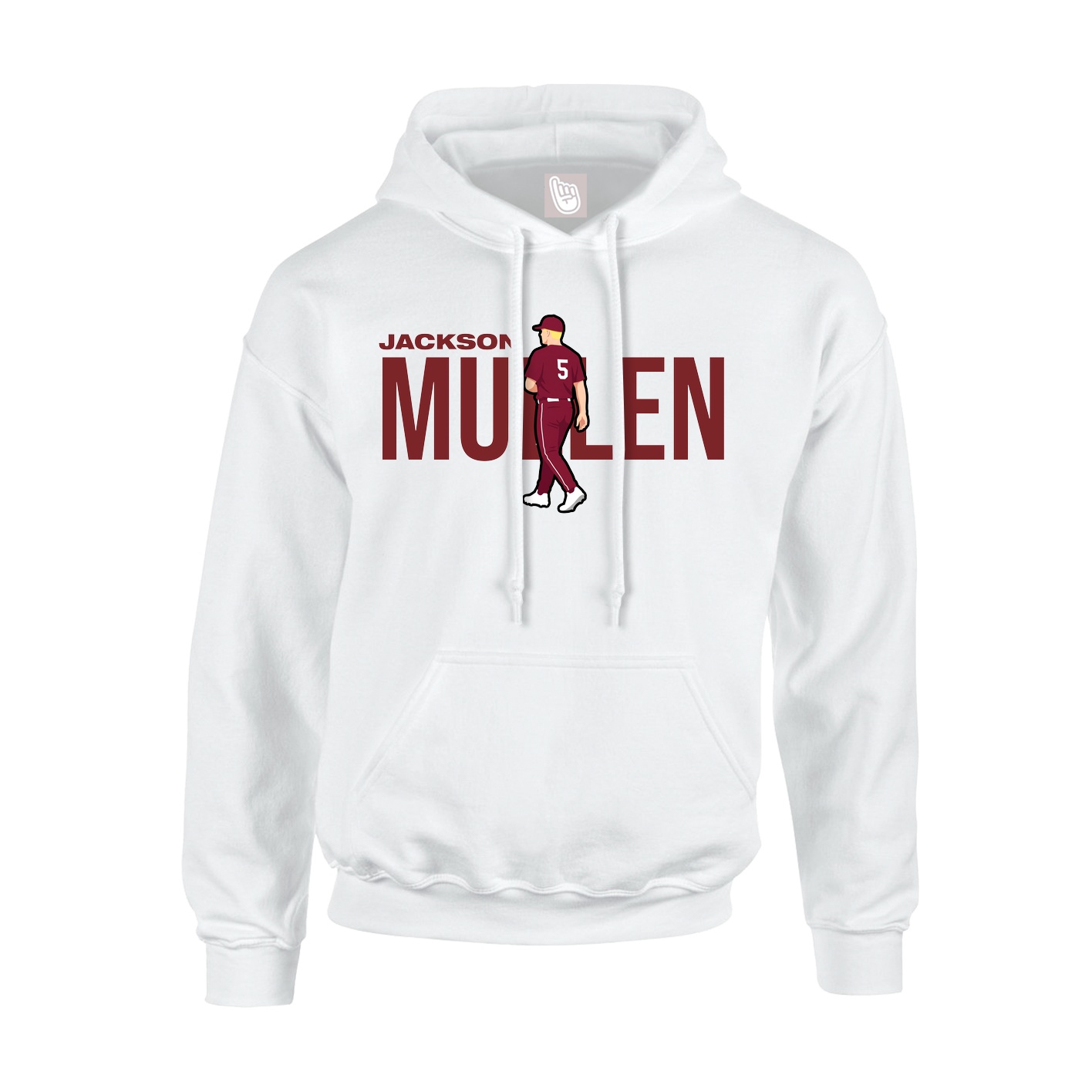 Youth Hoodie — Player Name in White