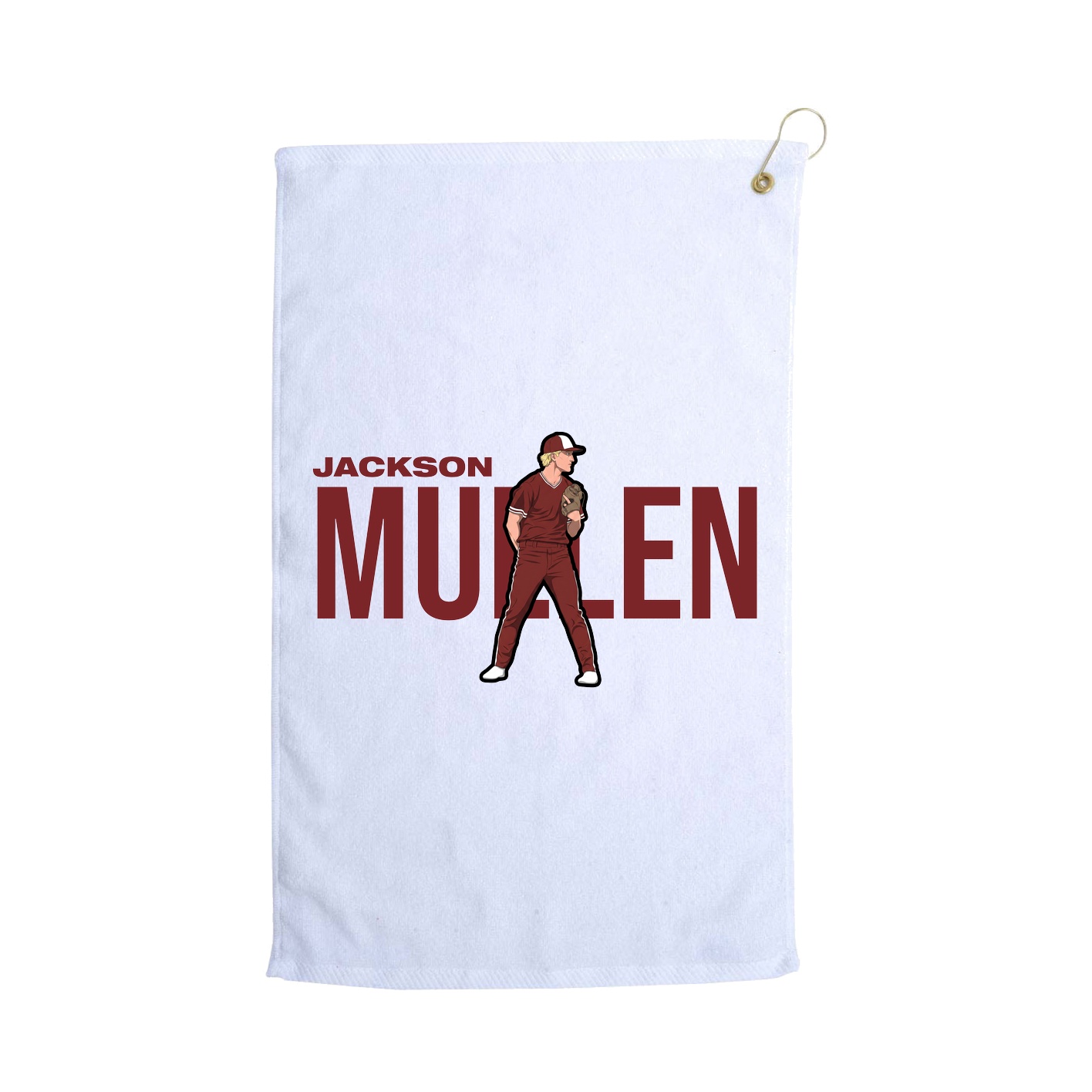 Golf Towel — Player Name in White