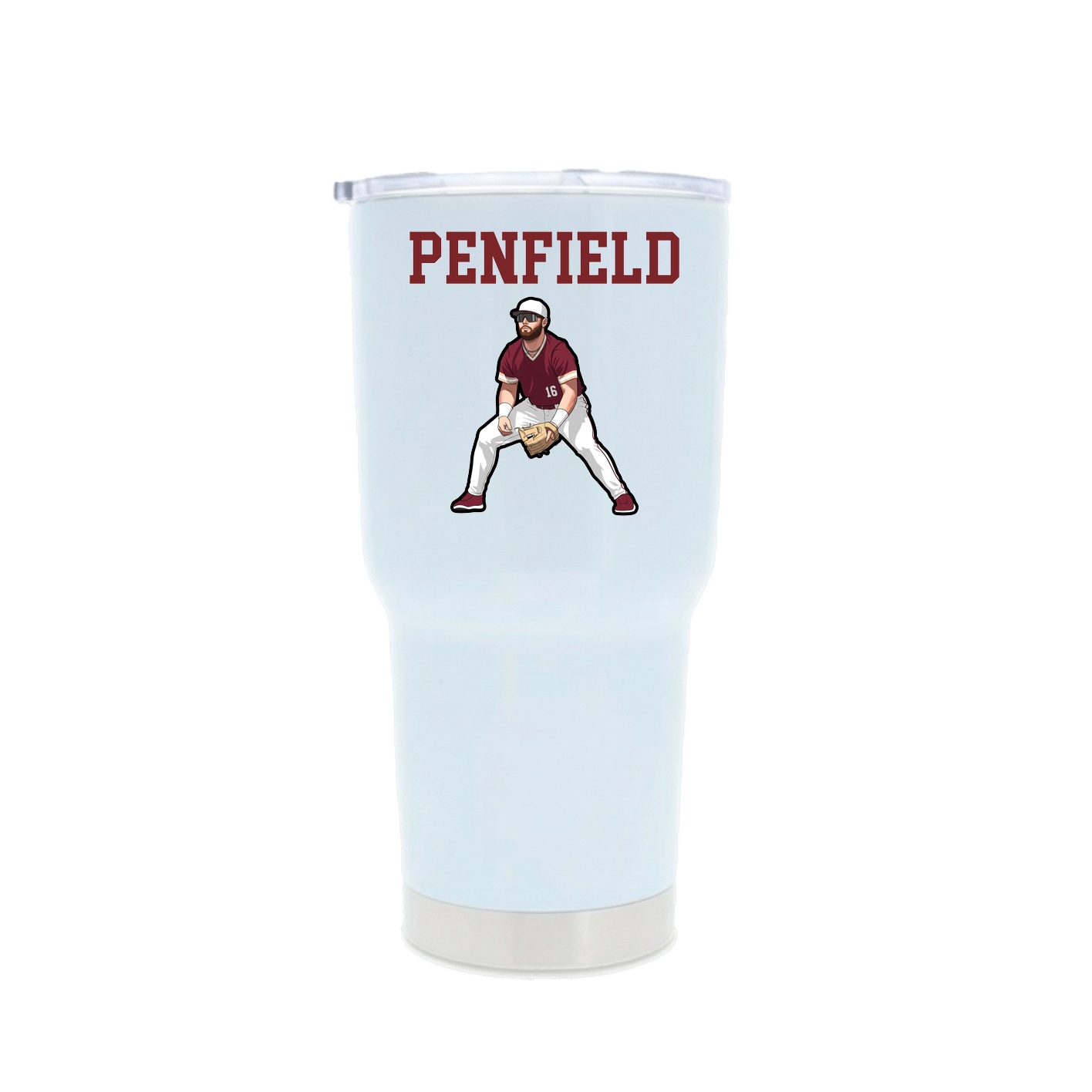 30oz Stainless Steel Tumbler — Shirsey in White