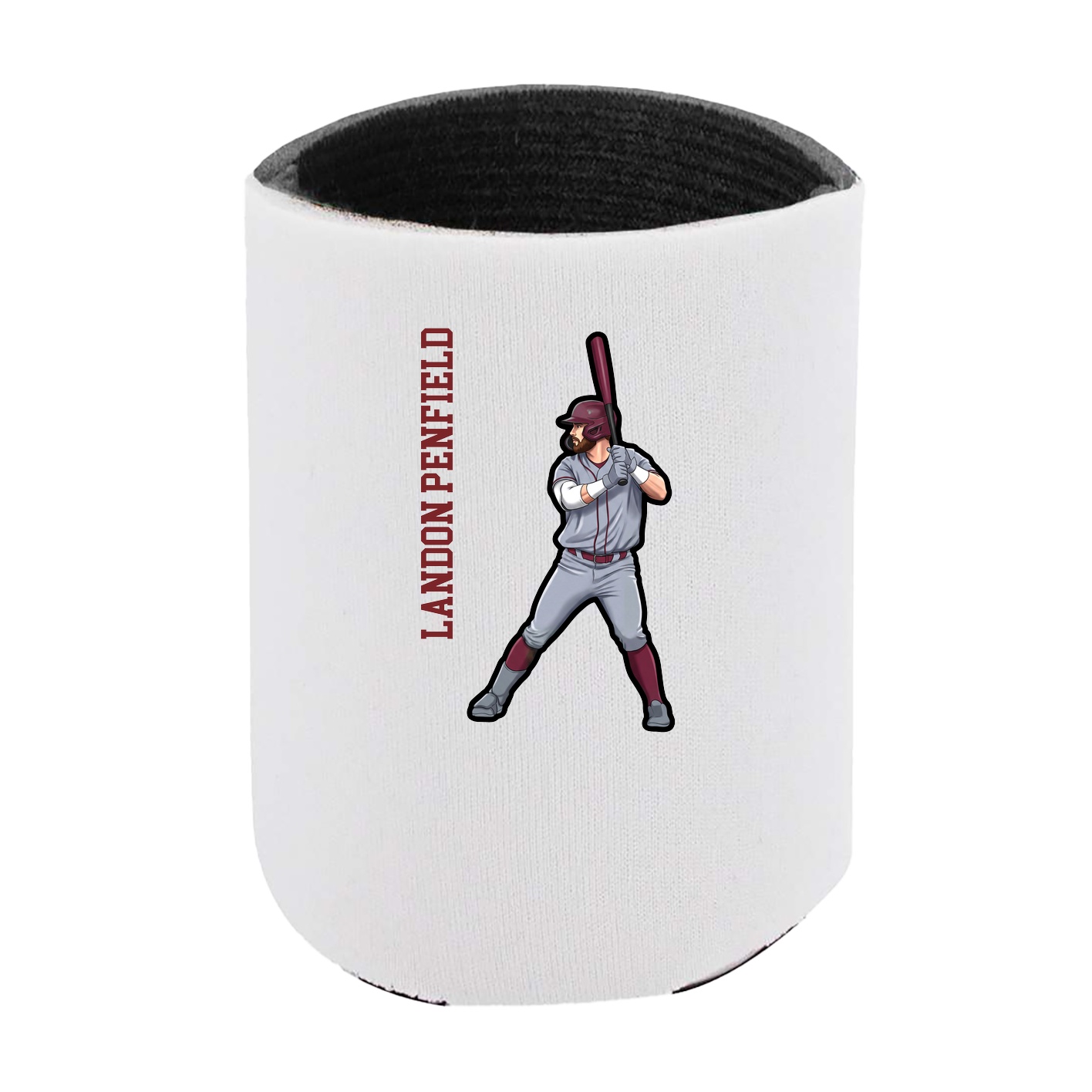 Can Holder — Name Vertical in White