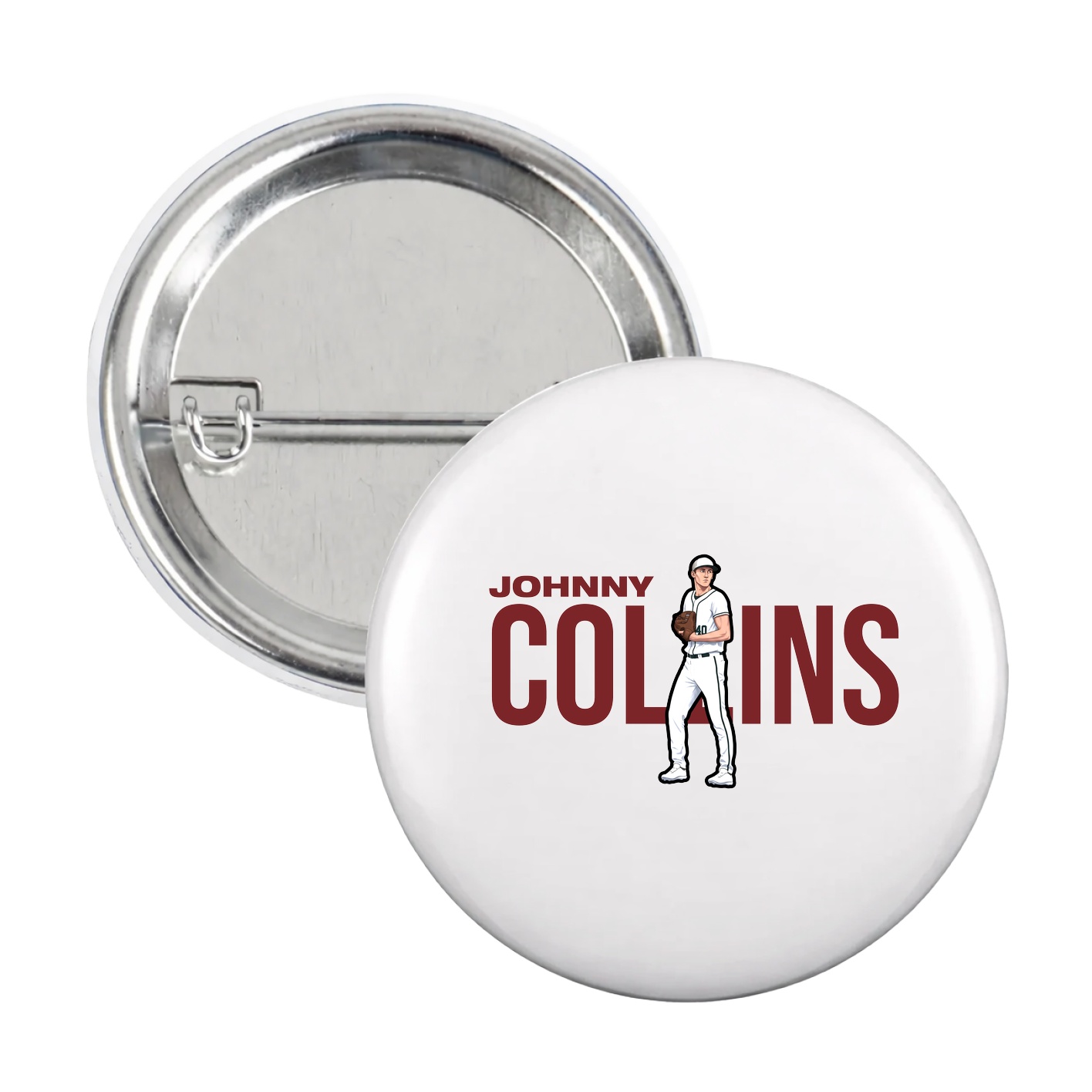 Game Day Button — Player Name in White