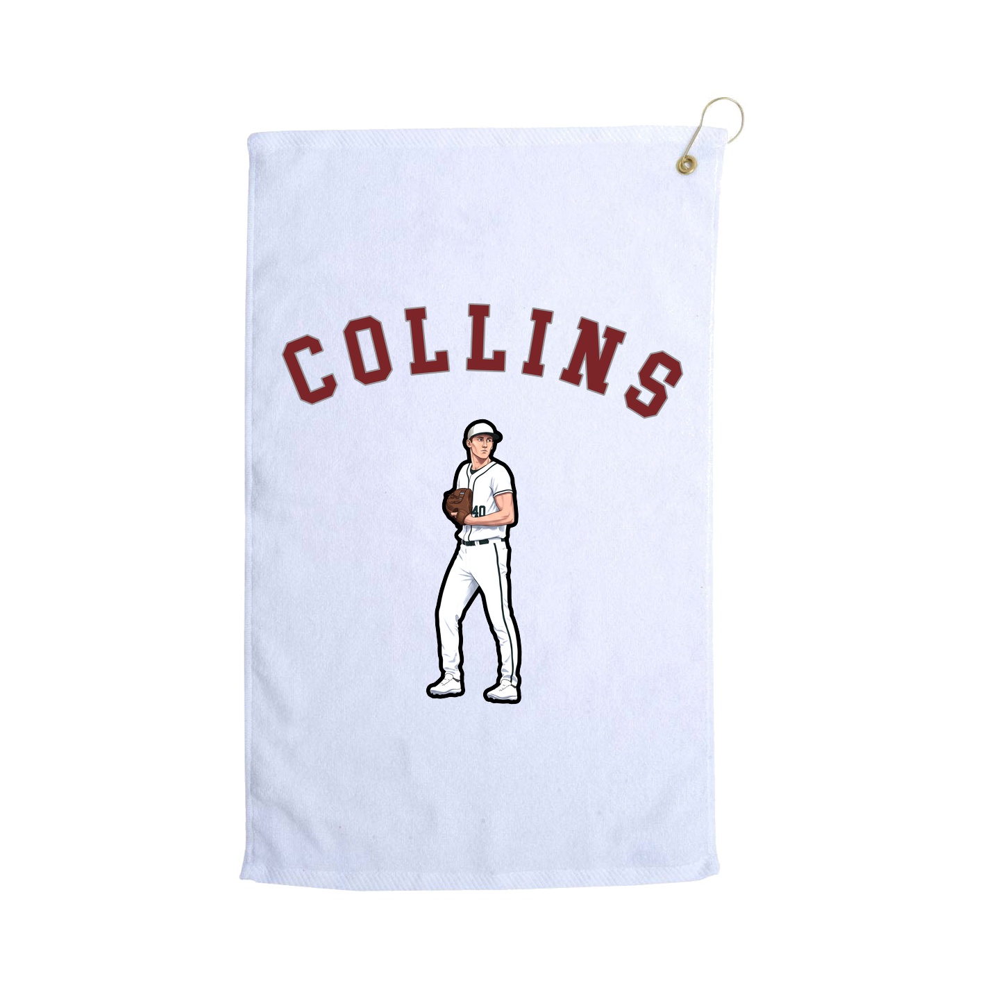 Golf Towel — Shirsey Arch in White