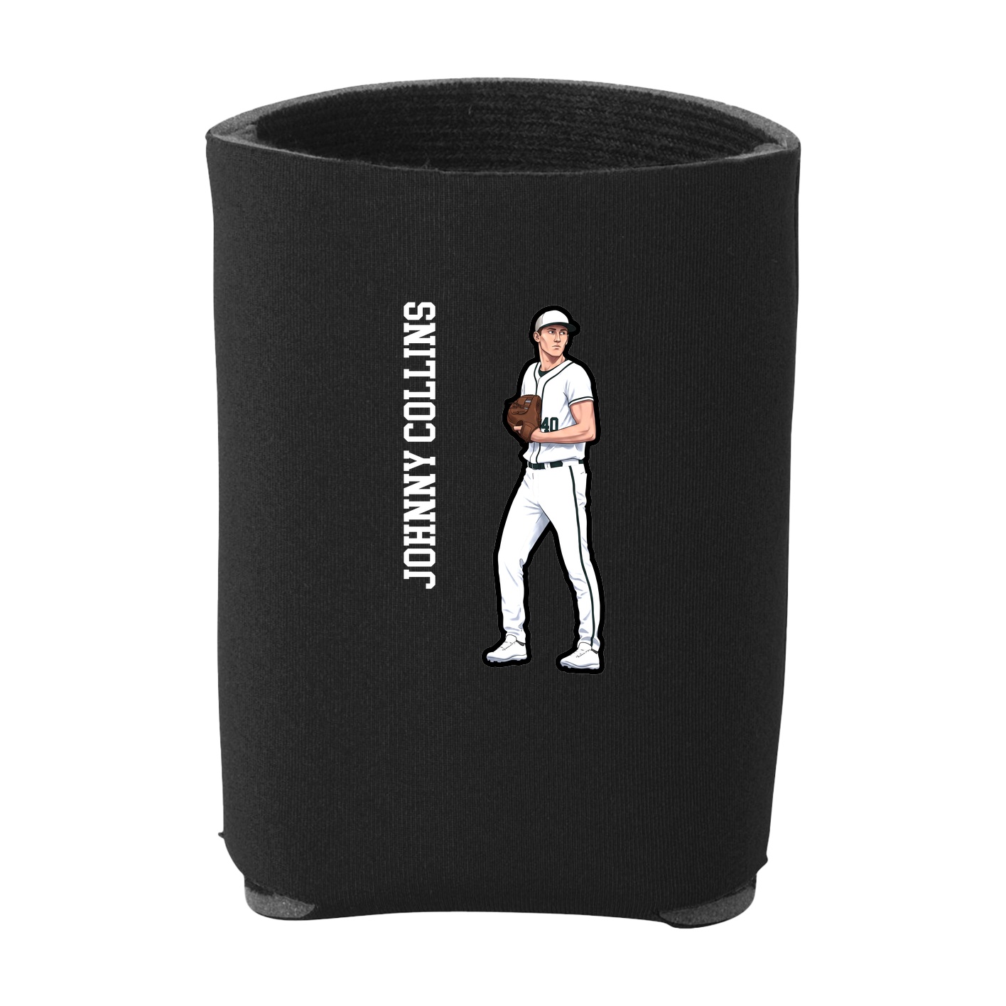 Can Holder — Name Vertical in Black