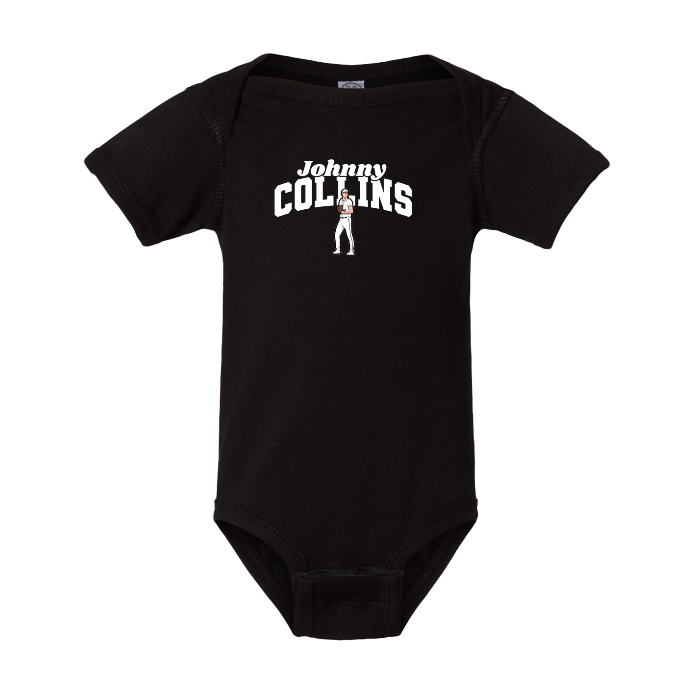Baby Onesie — Signature Arch in Black