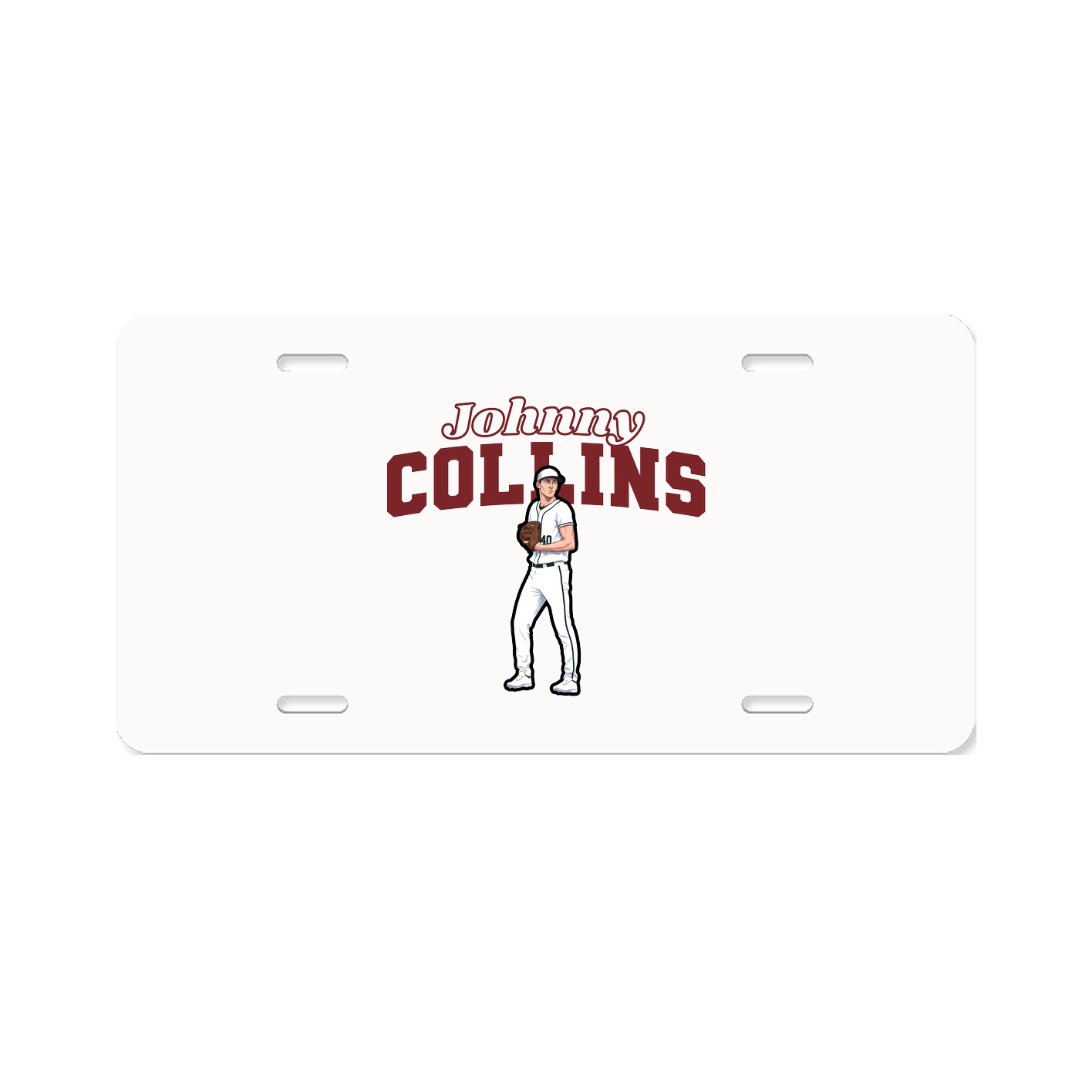 License Plate — Name Arch in Classic