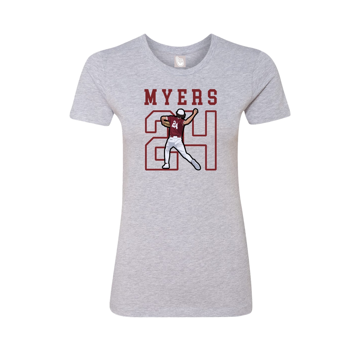 Fitted Women's Tee — Shirsey in Grey