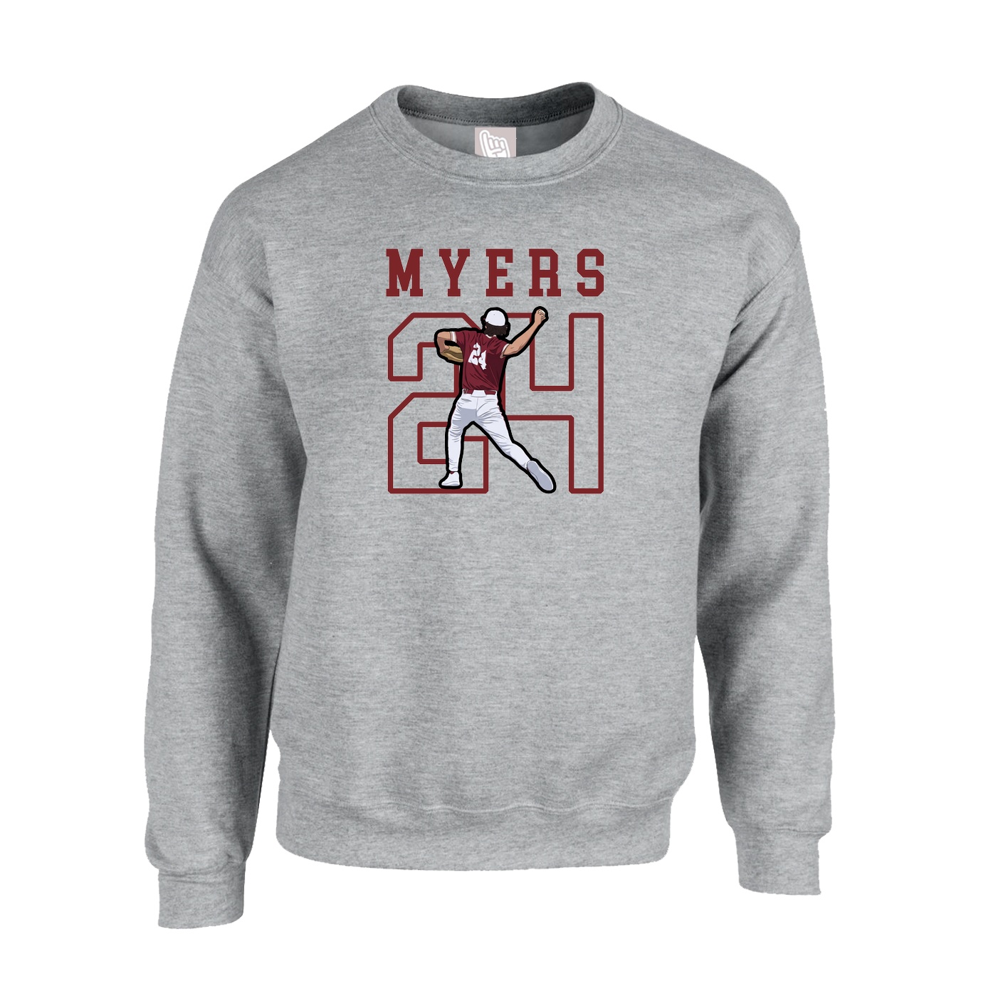 Fleece Crew — Shirsey in Grey