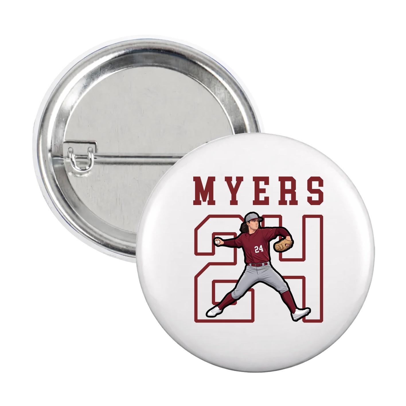 Game Day Button — Shirsey in White