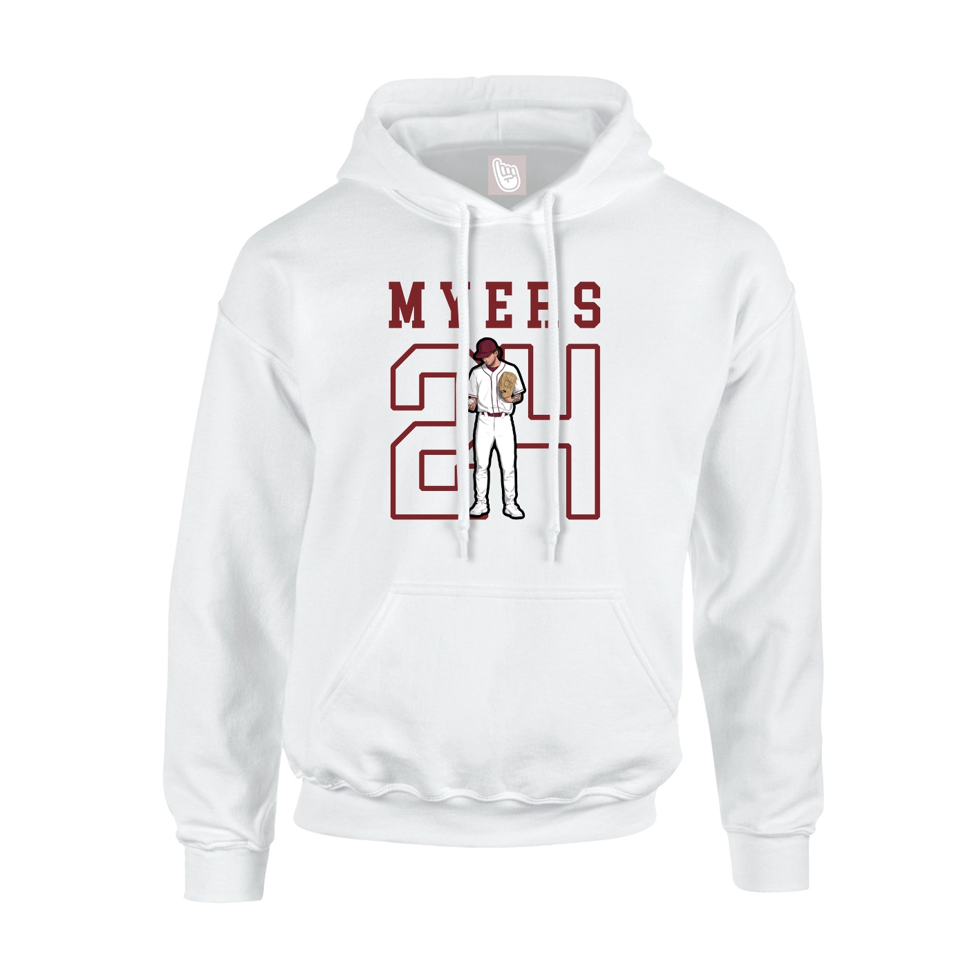 Hoodie — Shirsey in White