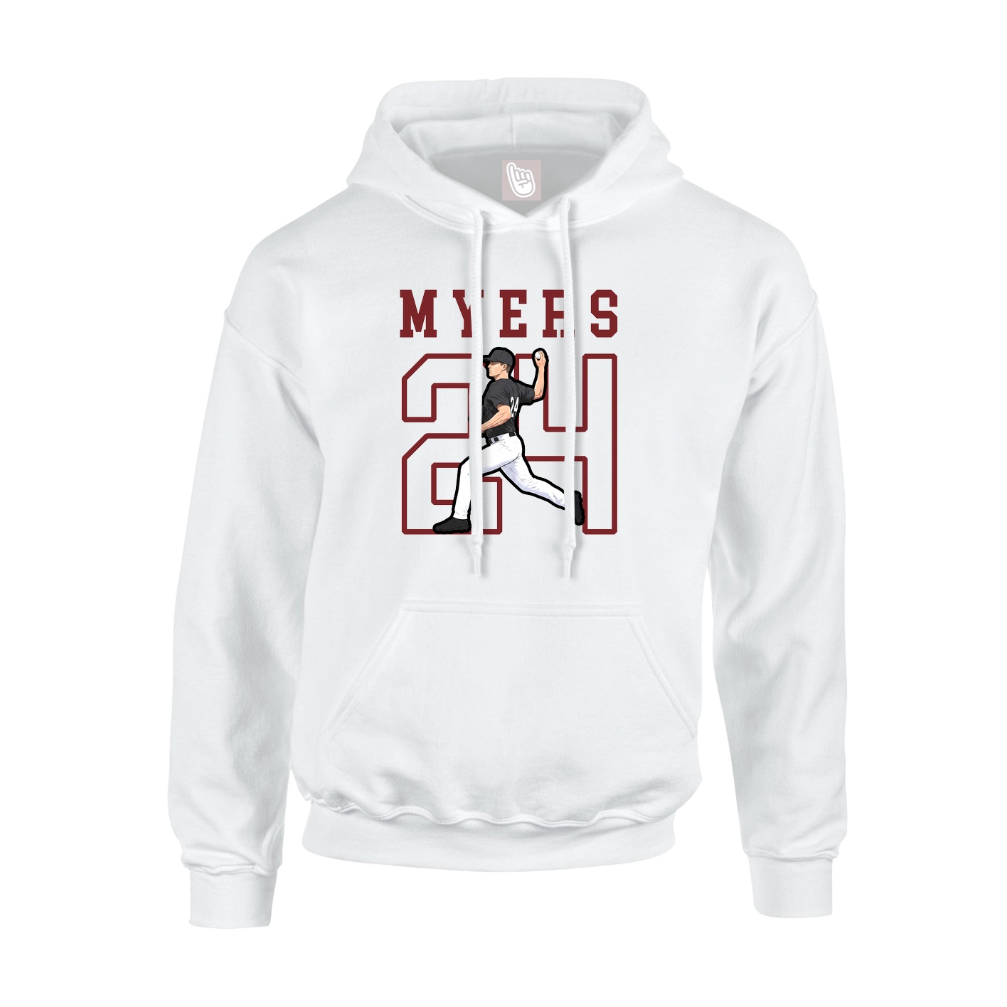 Hoodie — Shirsey in White