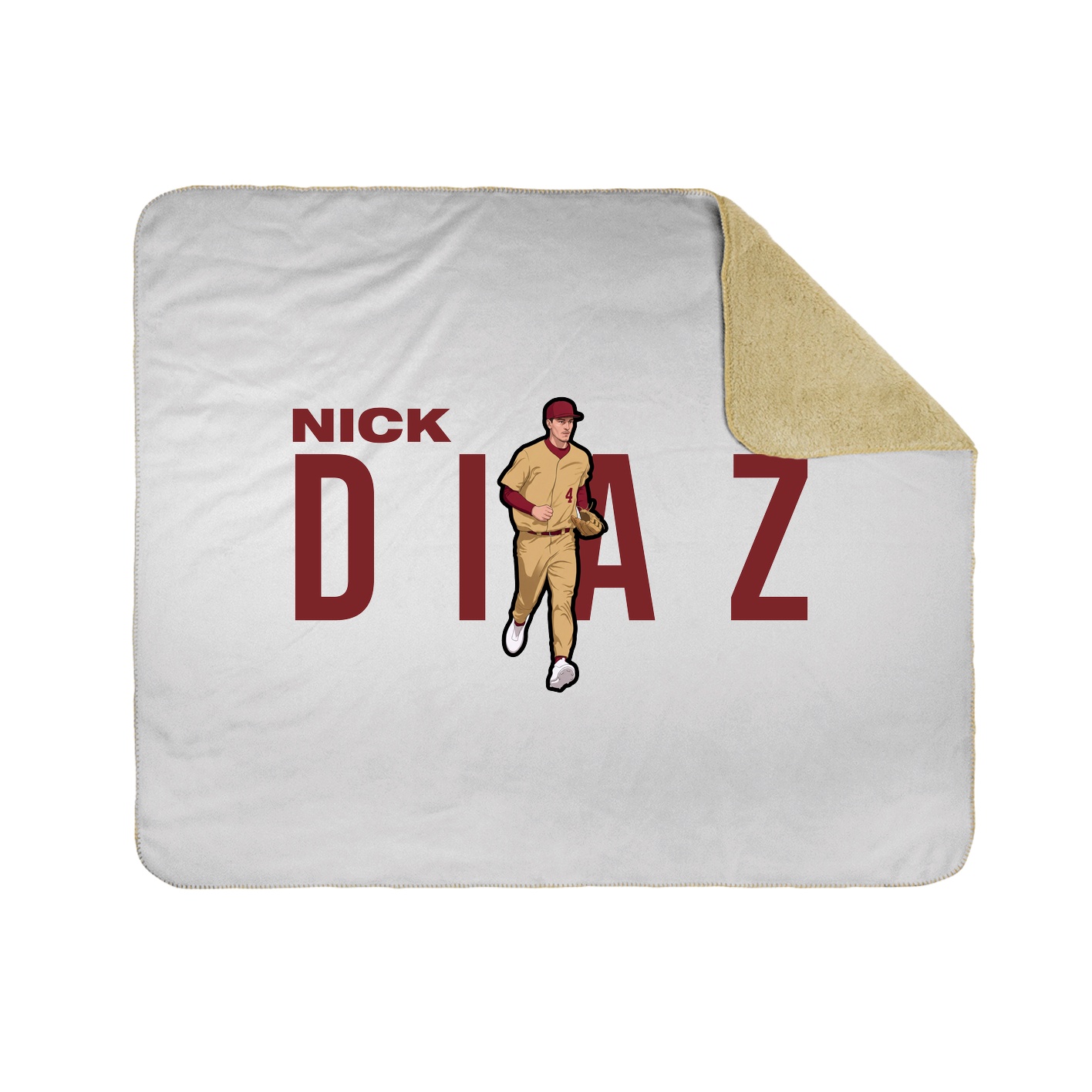 Throw Blanket — Player Name in White