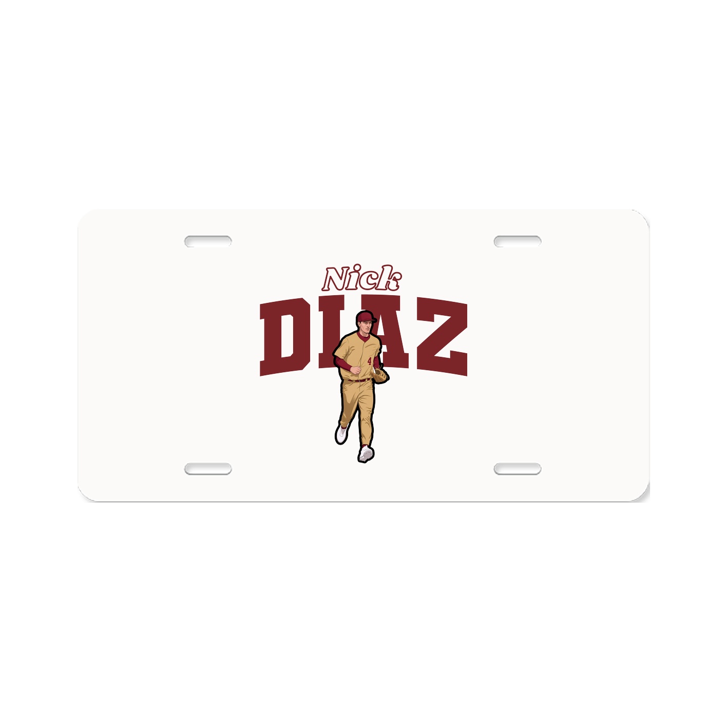 License Plate — Name Arch in Classic