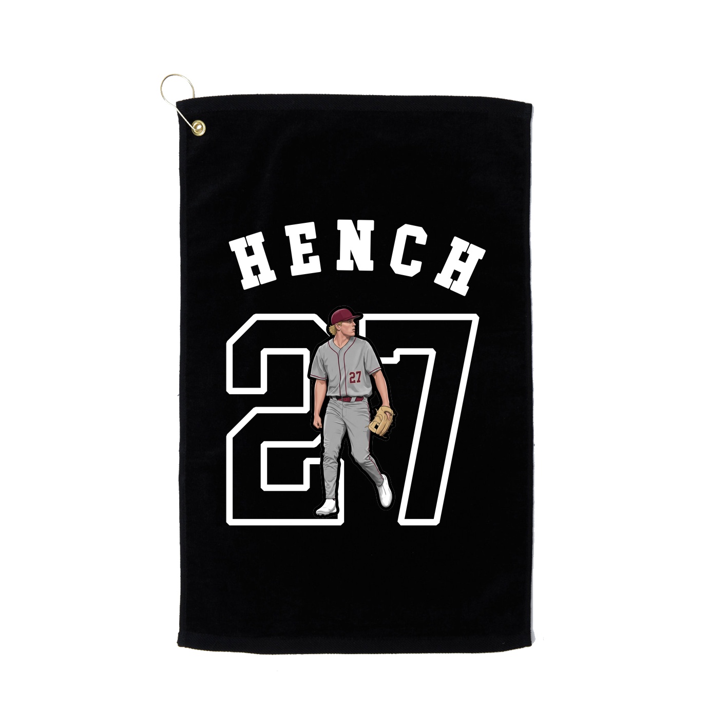 Golf Towel — Shirsey Arch in Black