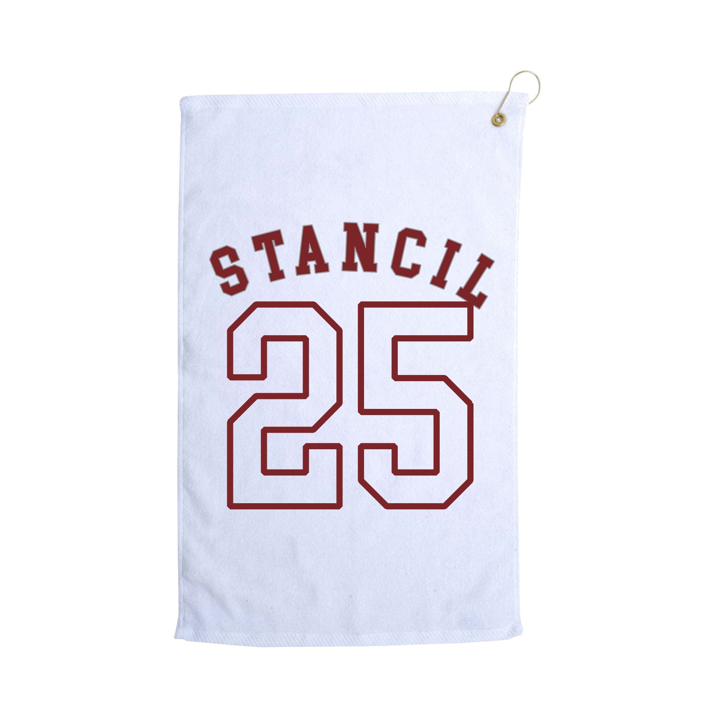 Golf Towel — Shirsey Arch in White