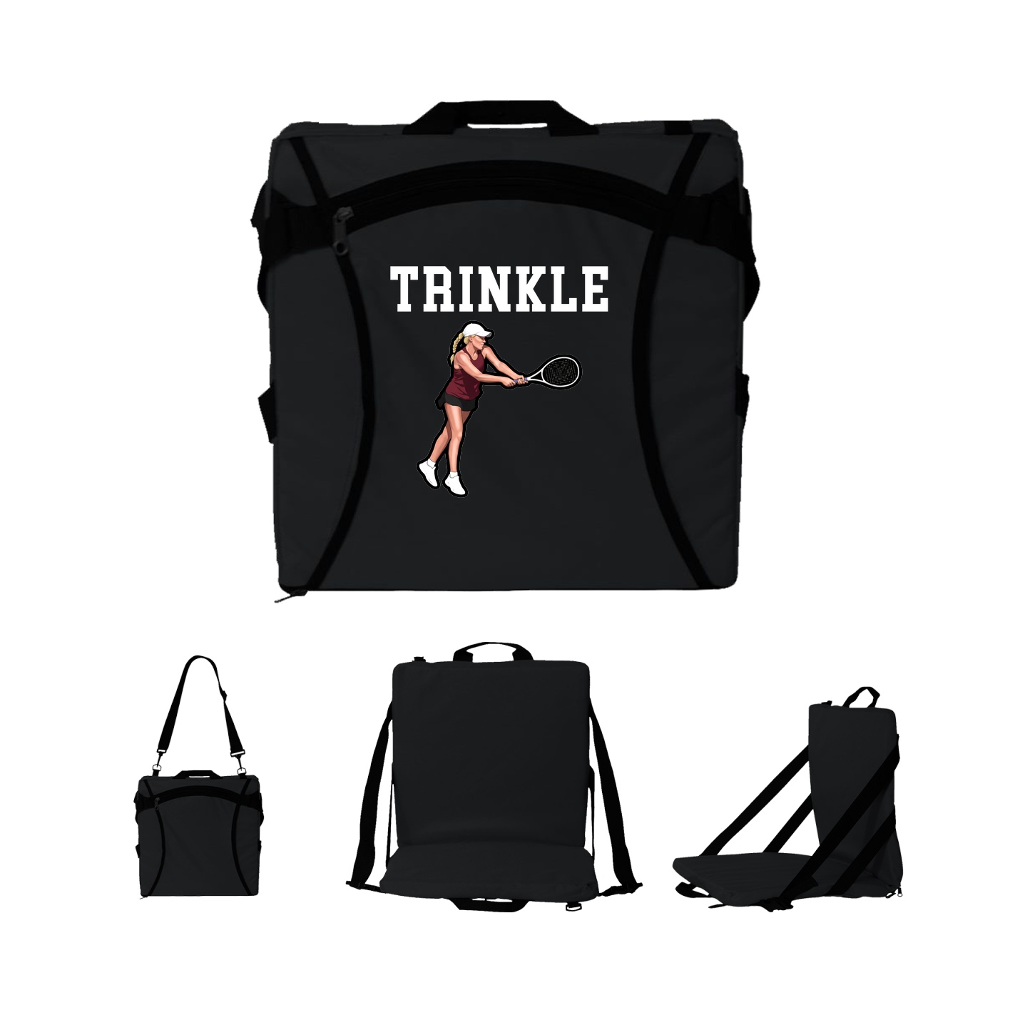 Folding Stadium Seat — Shirsey in Black