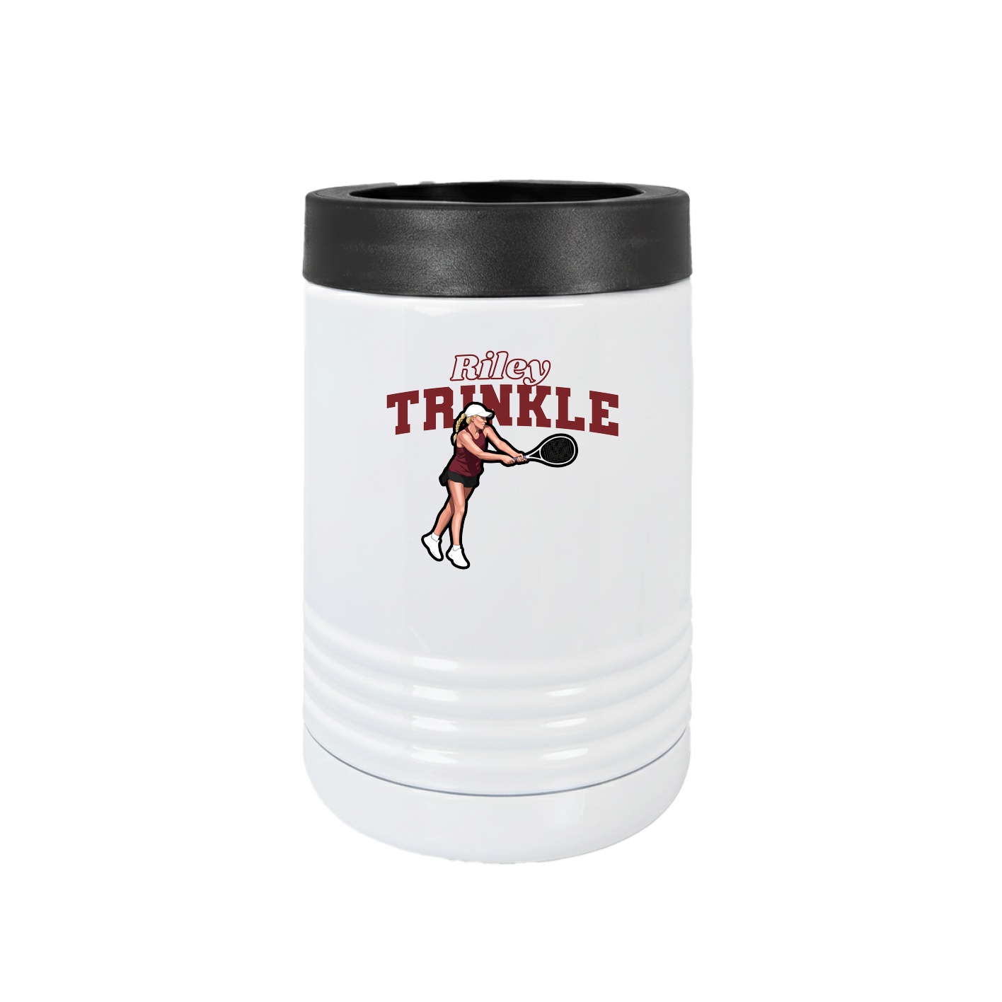 Beverage Holder — Name Arch in White