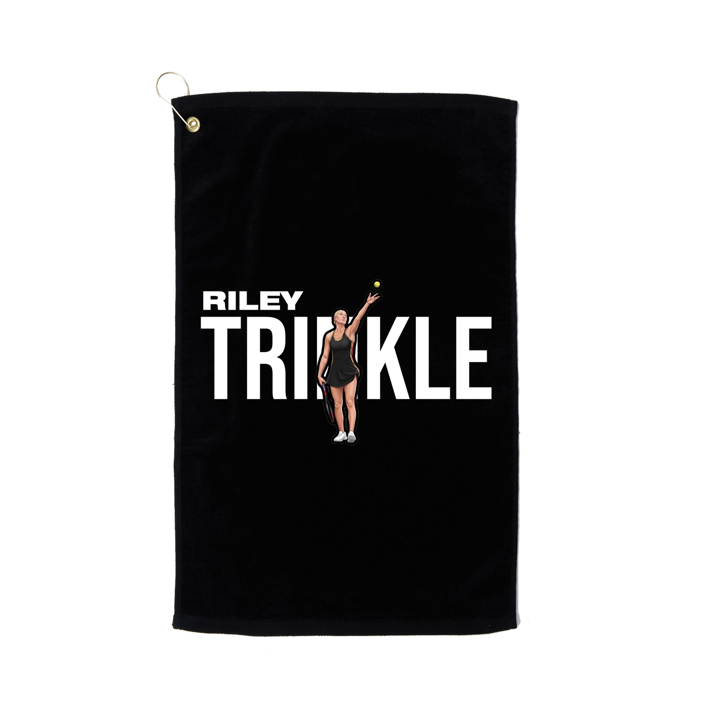 Golf Towel — Player Name in Black