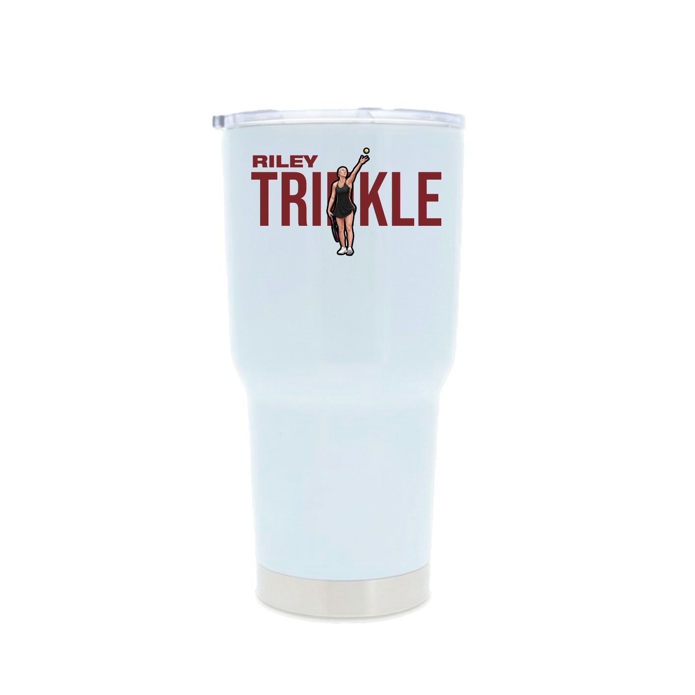 30oz Stainless Steel Tumbler — Player Name in White