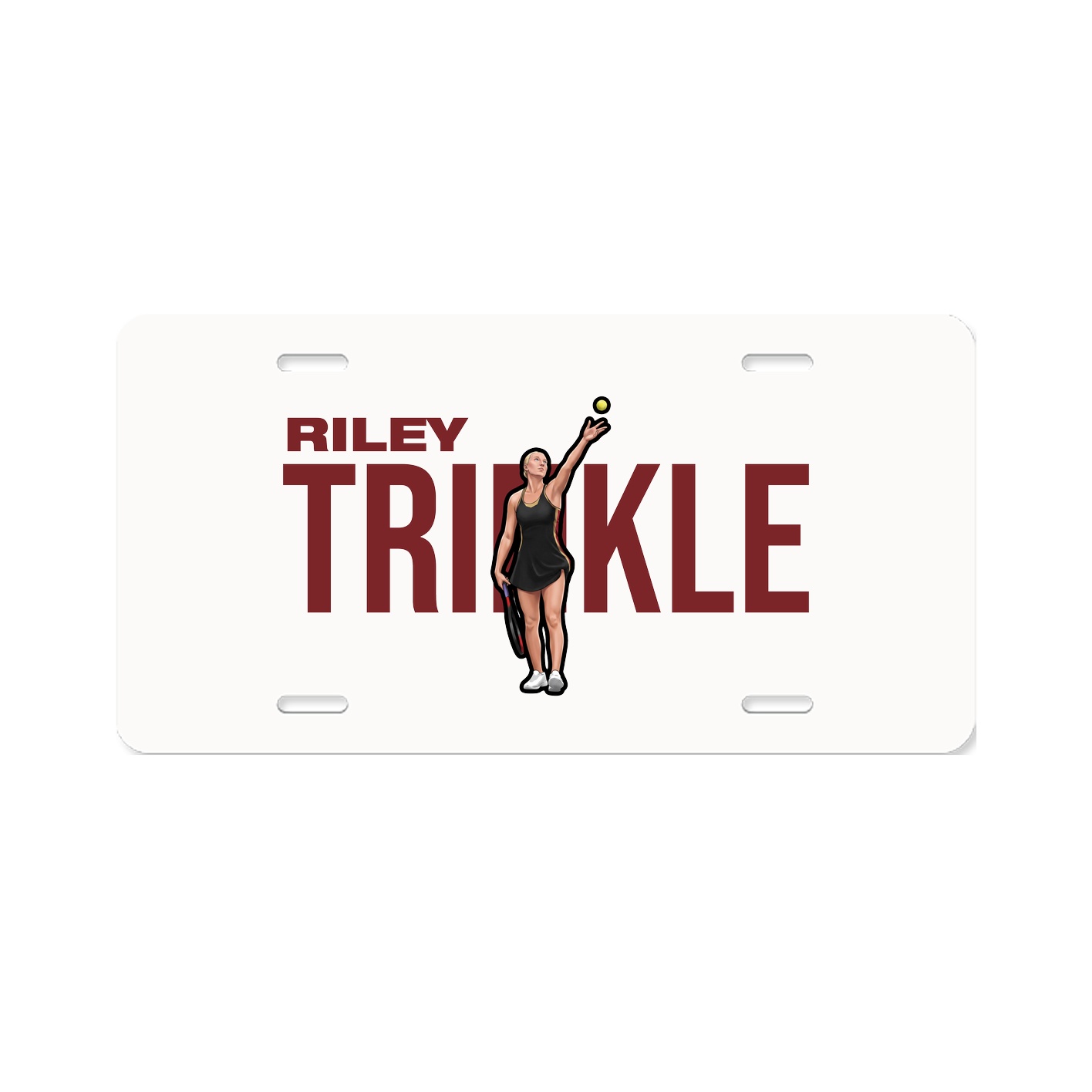 License Plate — Player Name in Classic