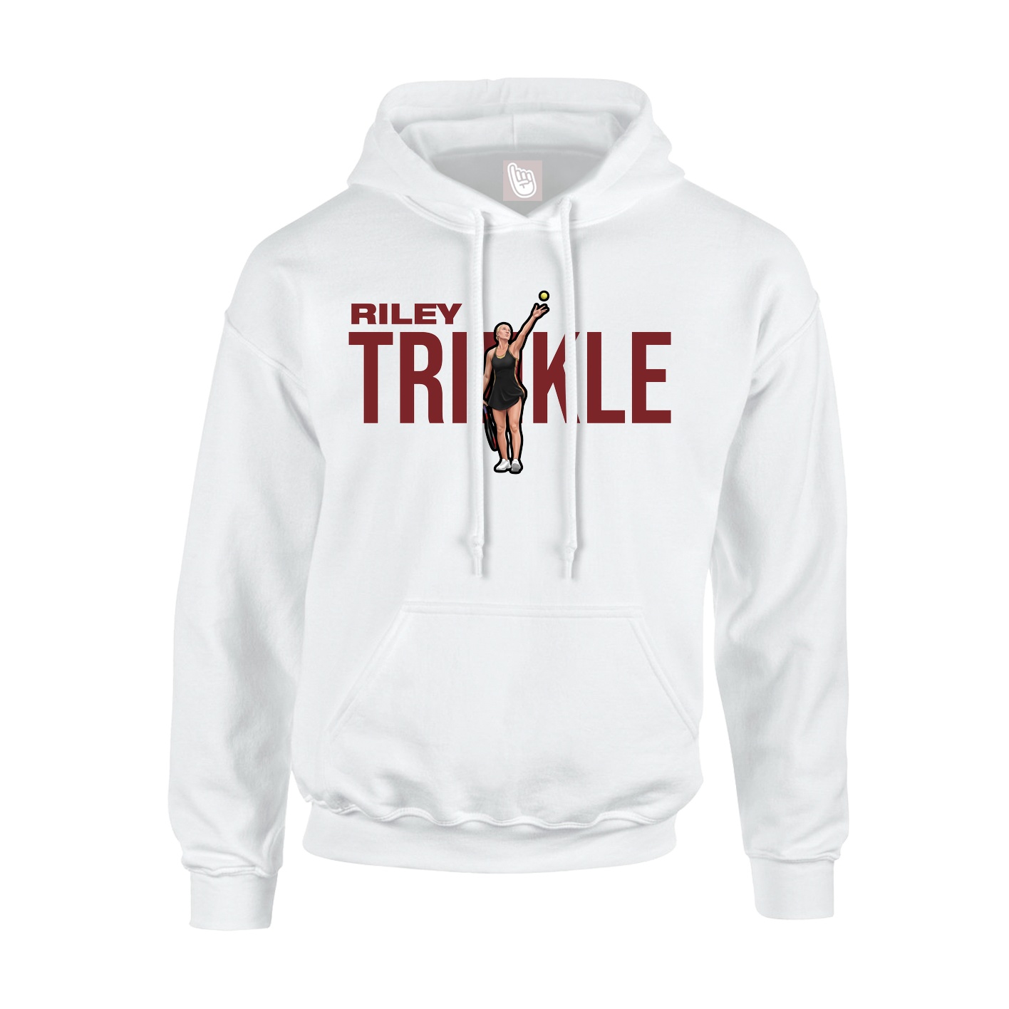 Youth Hoodie — Player Name in White