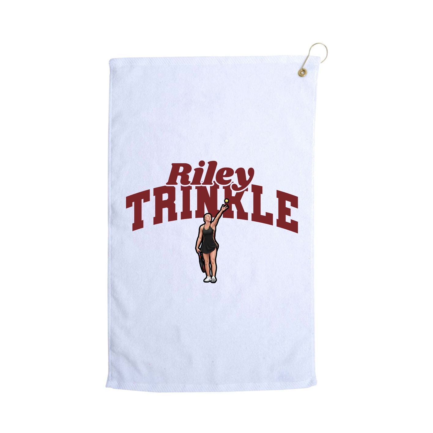 Golf Towel — Signature Arch in White