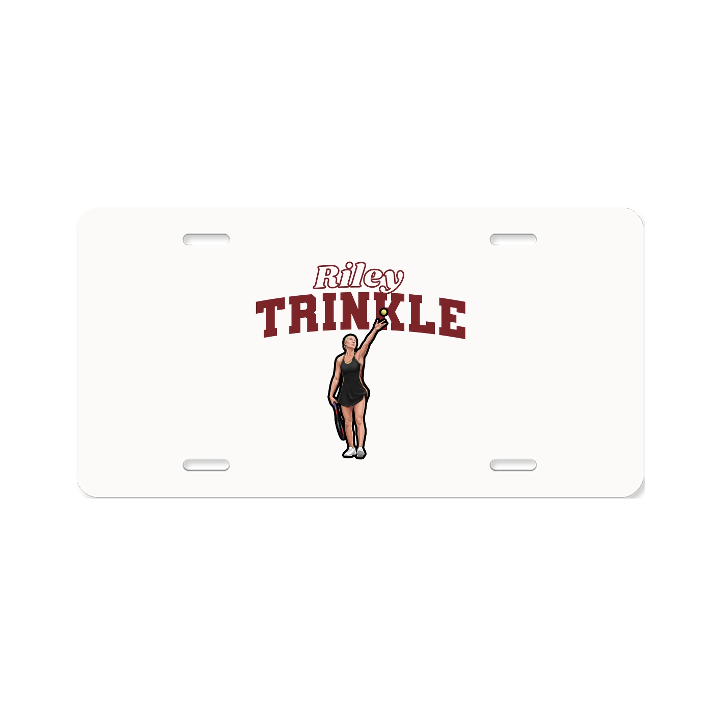 License Plate — Name Arch in Classic
