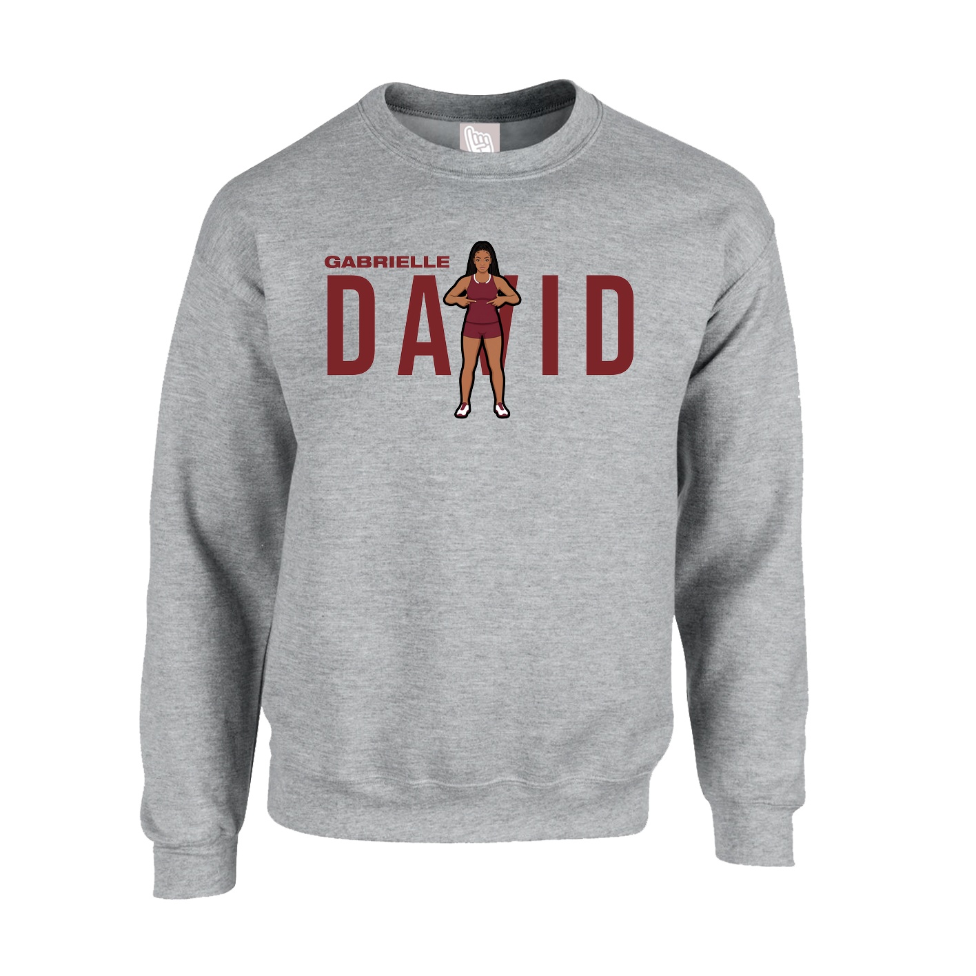 Fleece Crew — Player Name in Grey