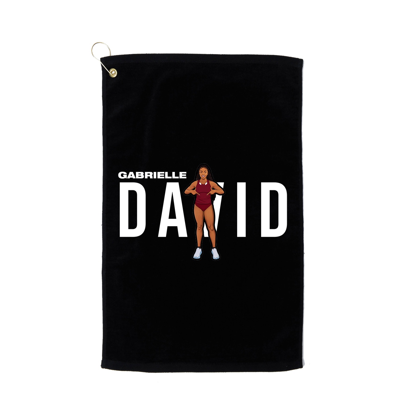 Golf Towel — Player Name in Black