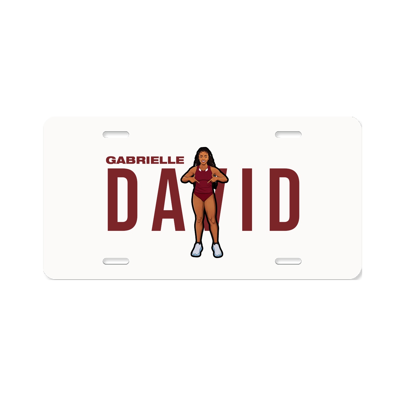 License Plate — Player Name in Classic
