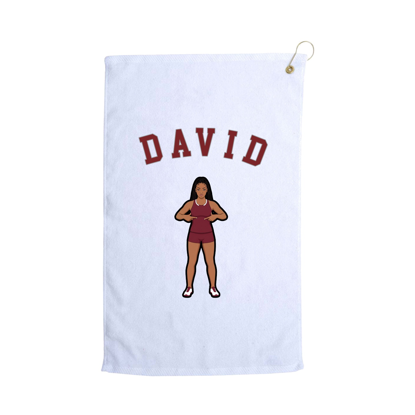 Golf Towel — Shirsey Arch in White