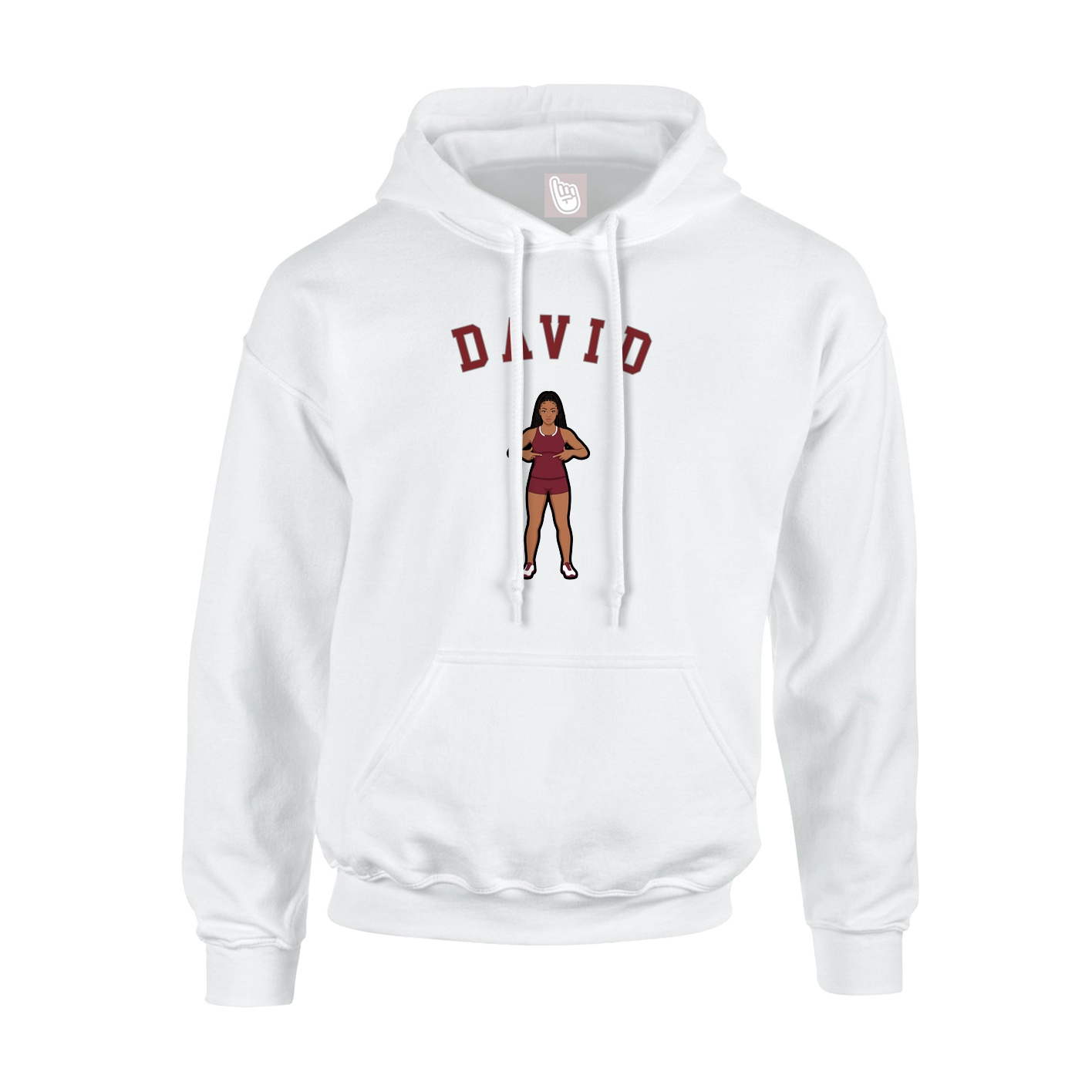 Youth Hoodie — Shirsey Arch in White