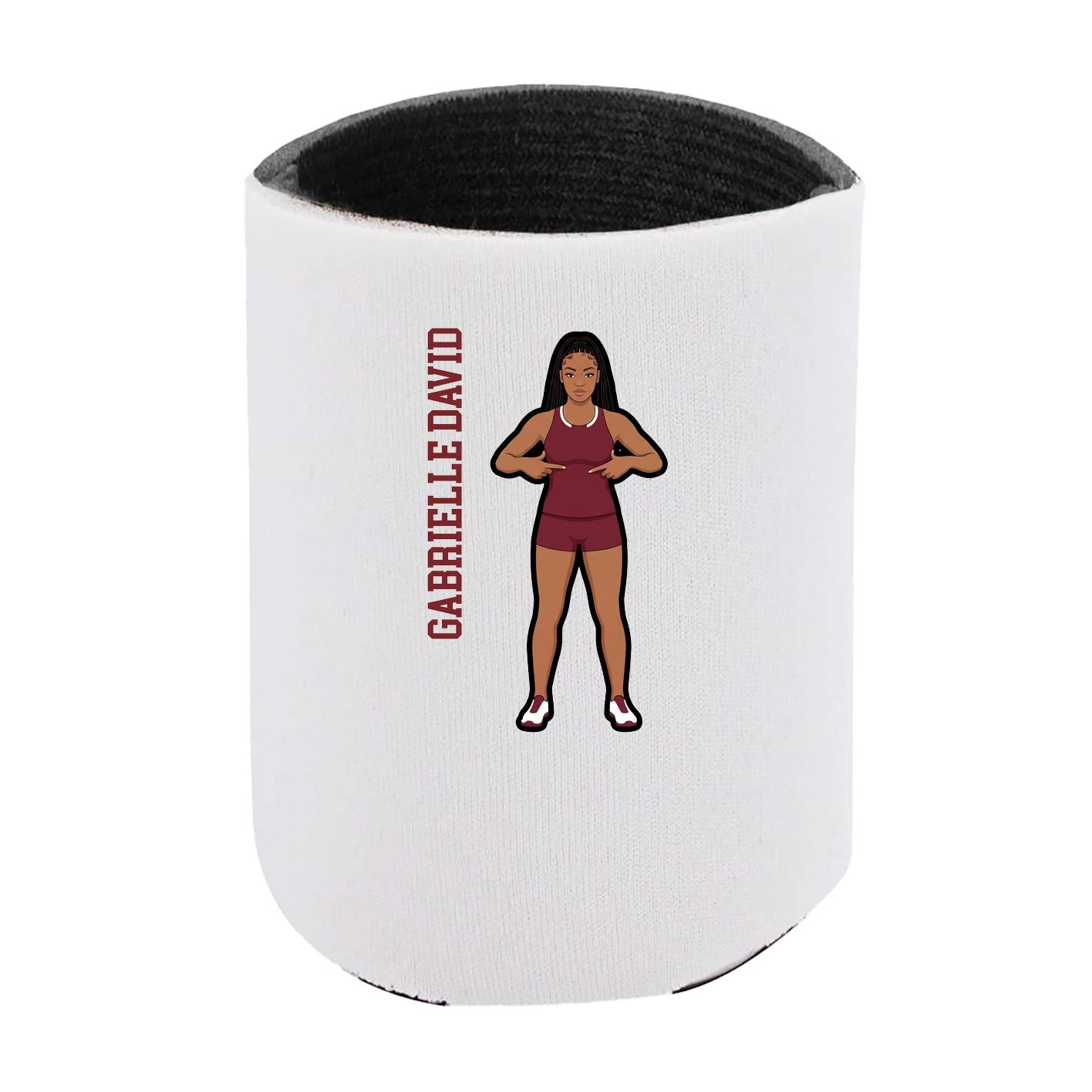 Can Holder — Name Vertical in White