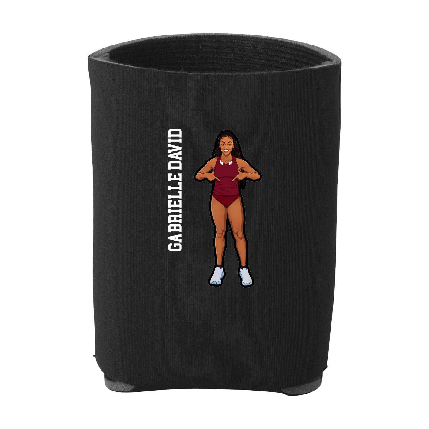 Can Holder — Name Vertical in Black