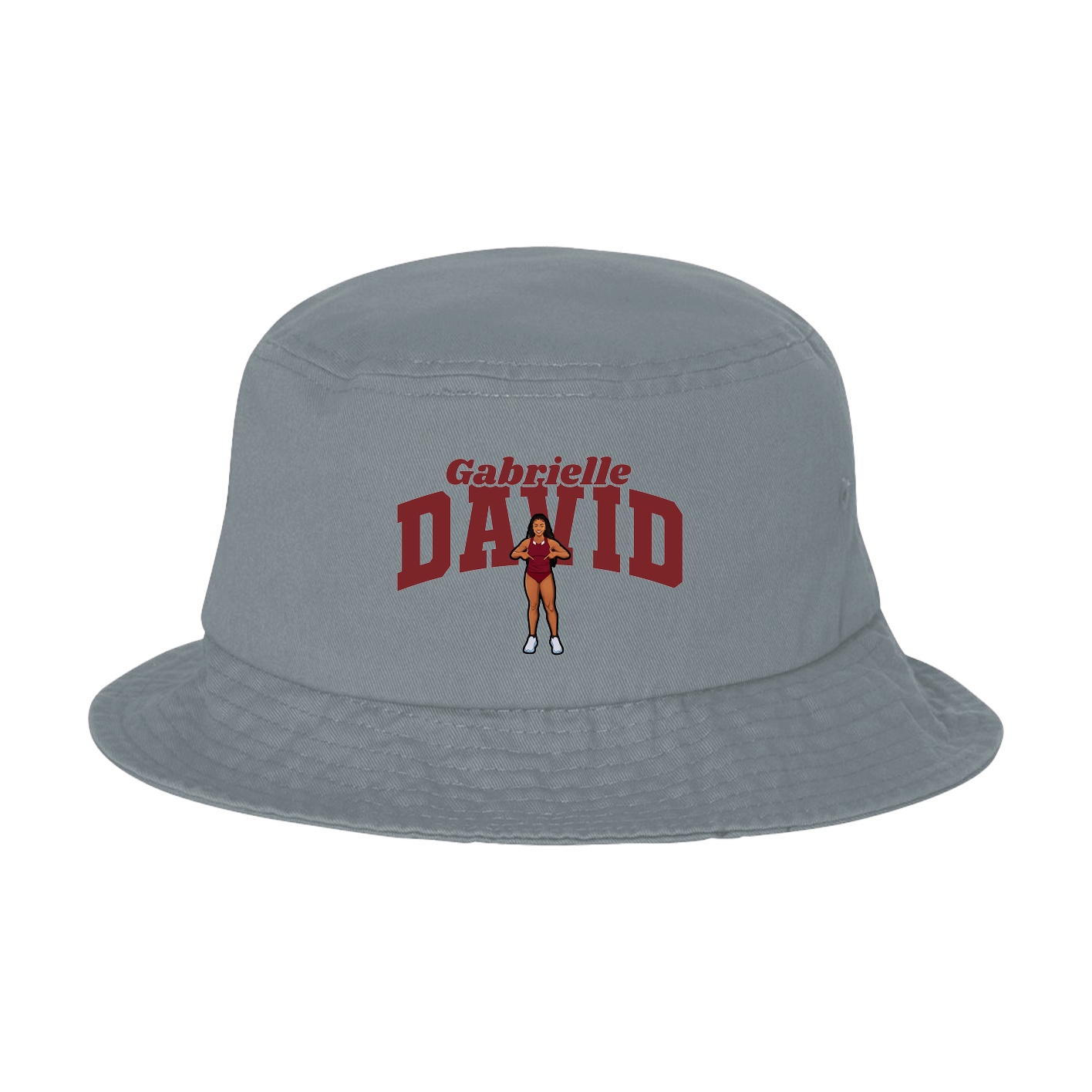 Bucket Cap — Signature Arch in Grey