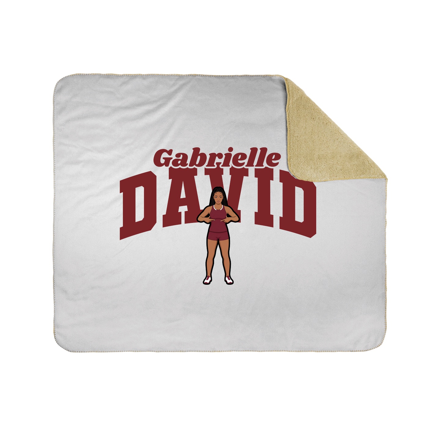 Throw Blanket — Signature Arch in White