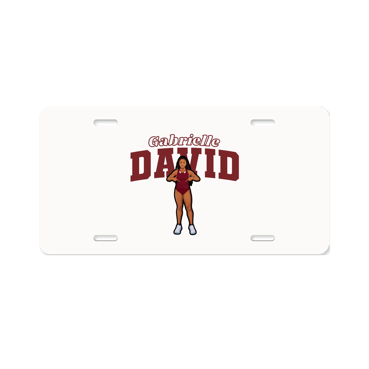 License Plate — Name Arch in Classic