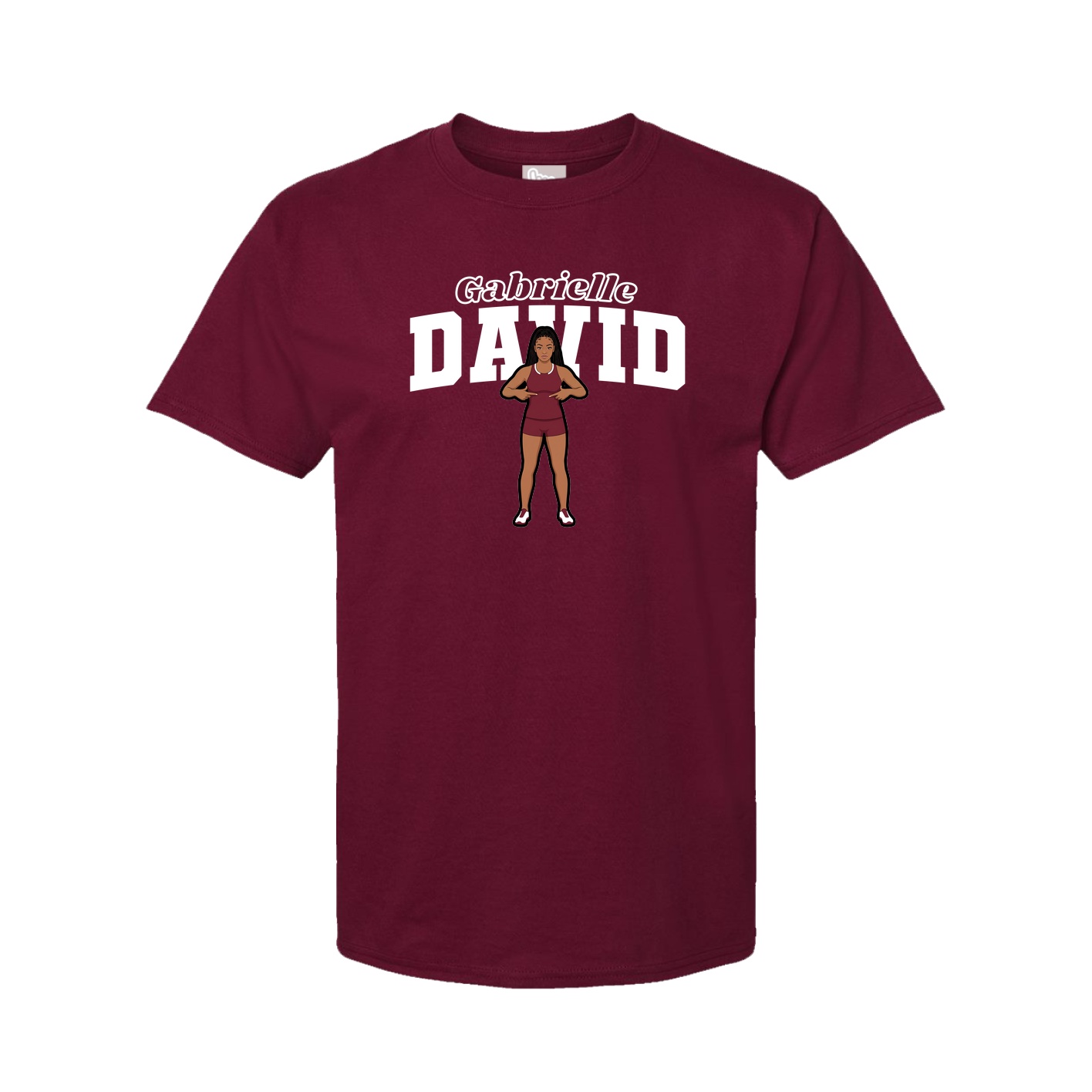 Youth Tee — Name Arch in Cardinal