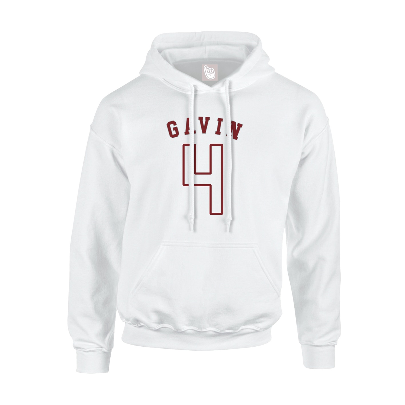 Youth Hoodie — Shirsey Arch in White