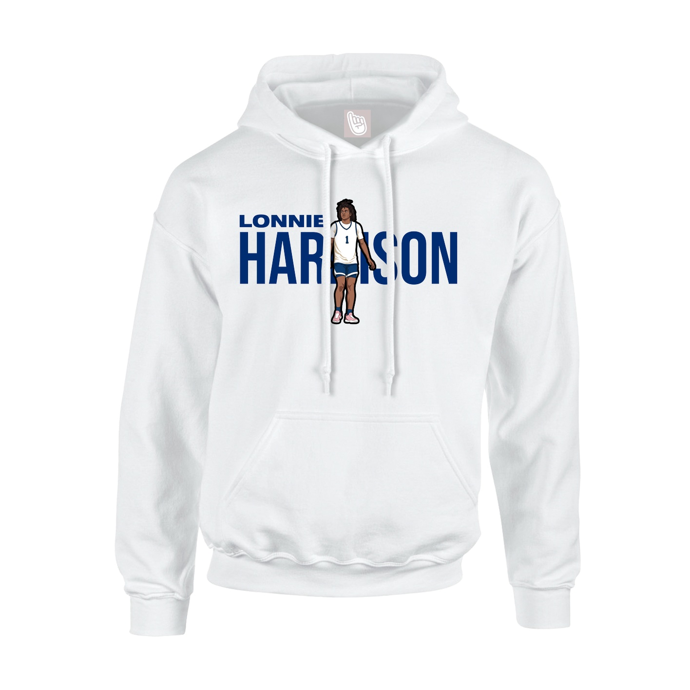 Hoodie — Player Name in White
