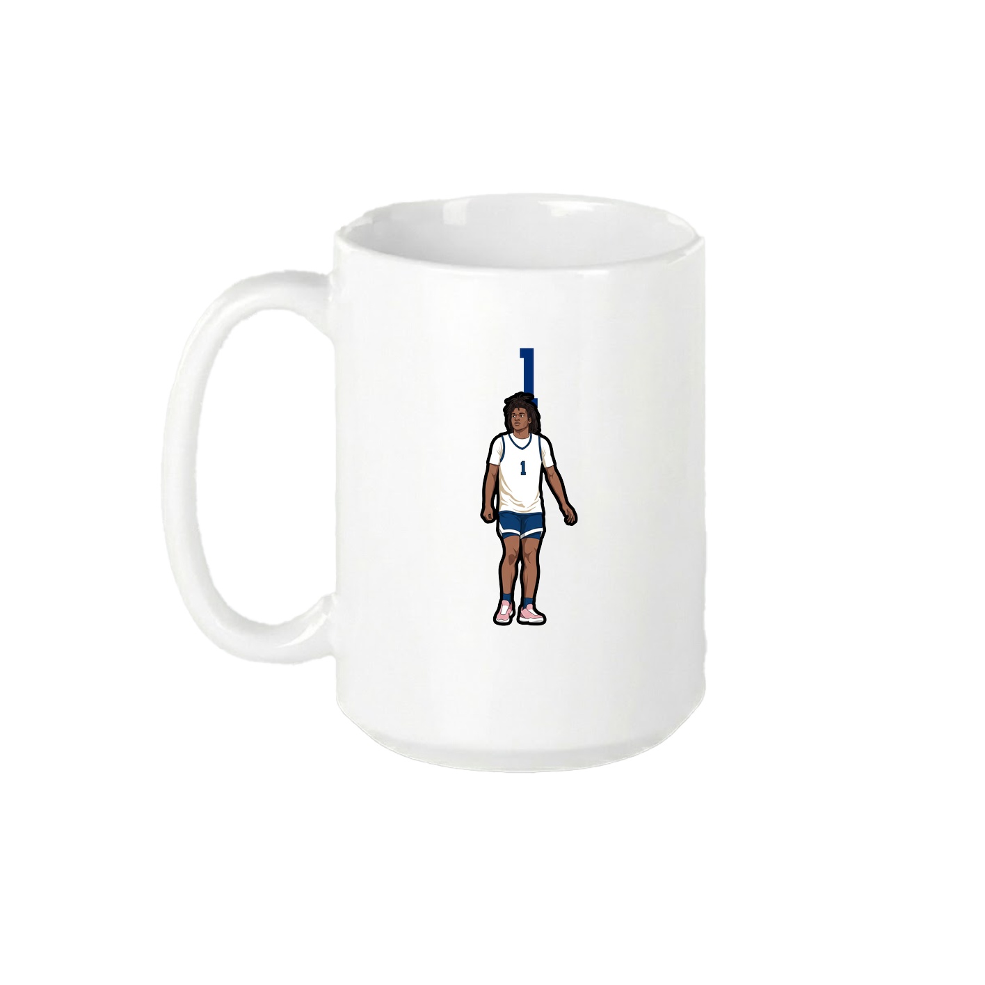 15oz Coffee Mug — Number Top in White