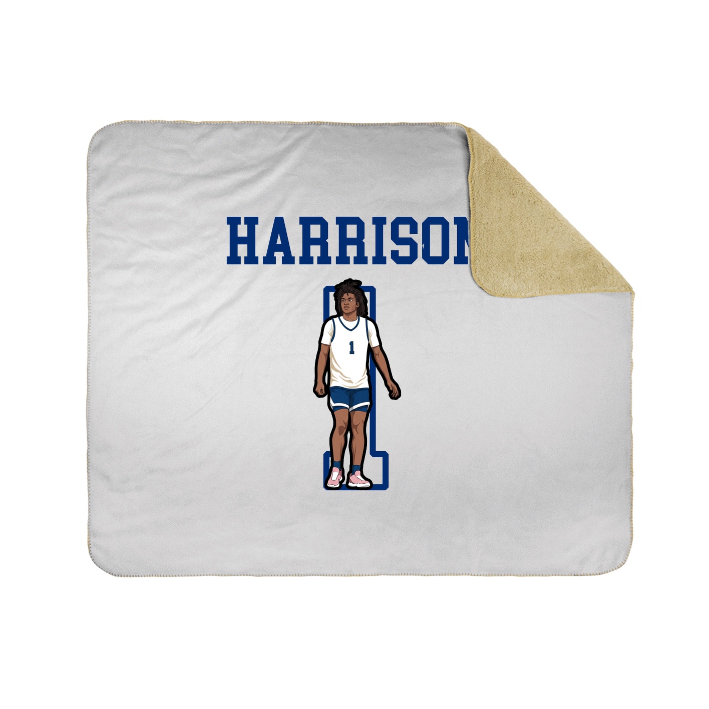 Throw Blanket — Shirsey in White