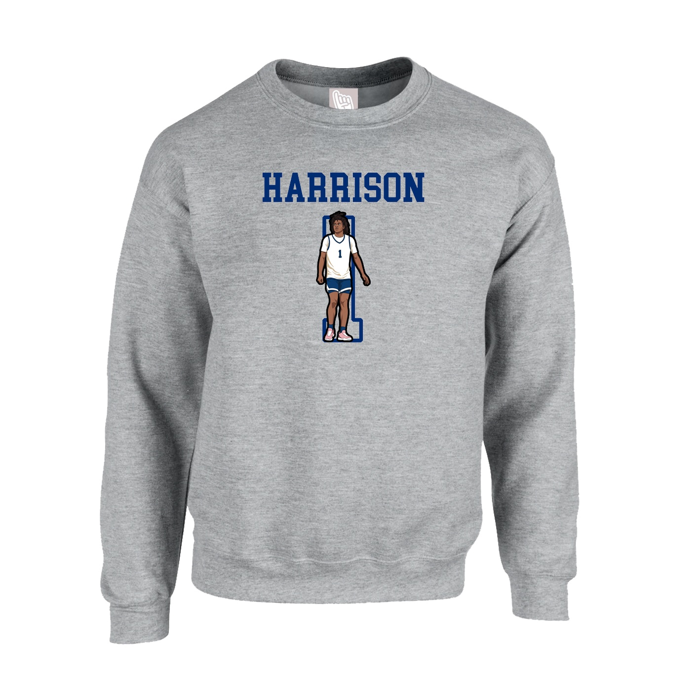 Fleece Crew — Shirsey in Grey